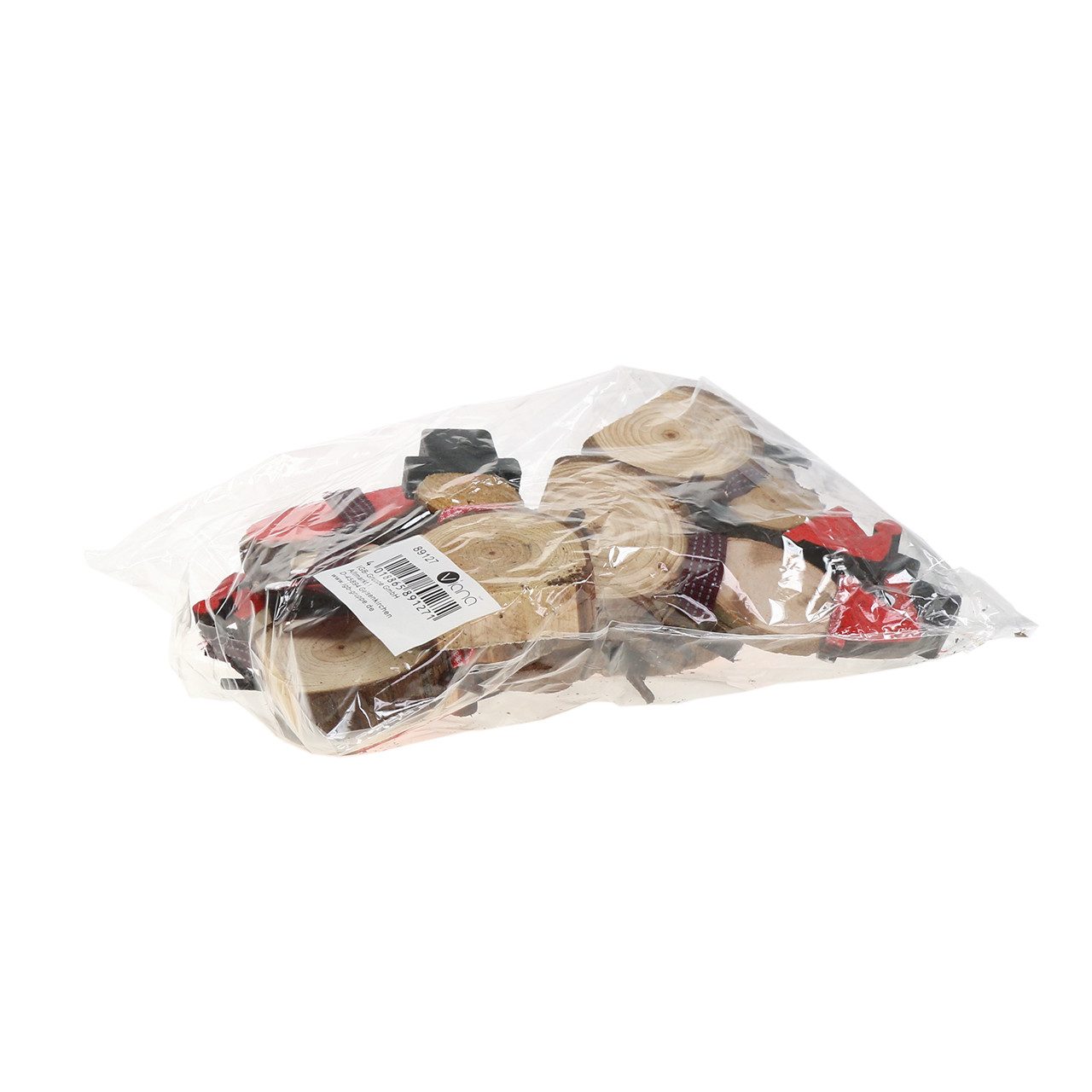 Florists Products Weihnachtsmann Dekofigur Schneemann Holz Set Weihnachten Dekoration, 9 Stück