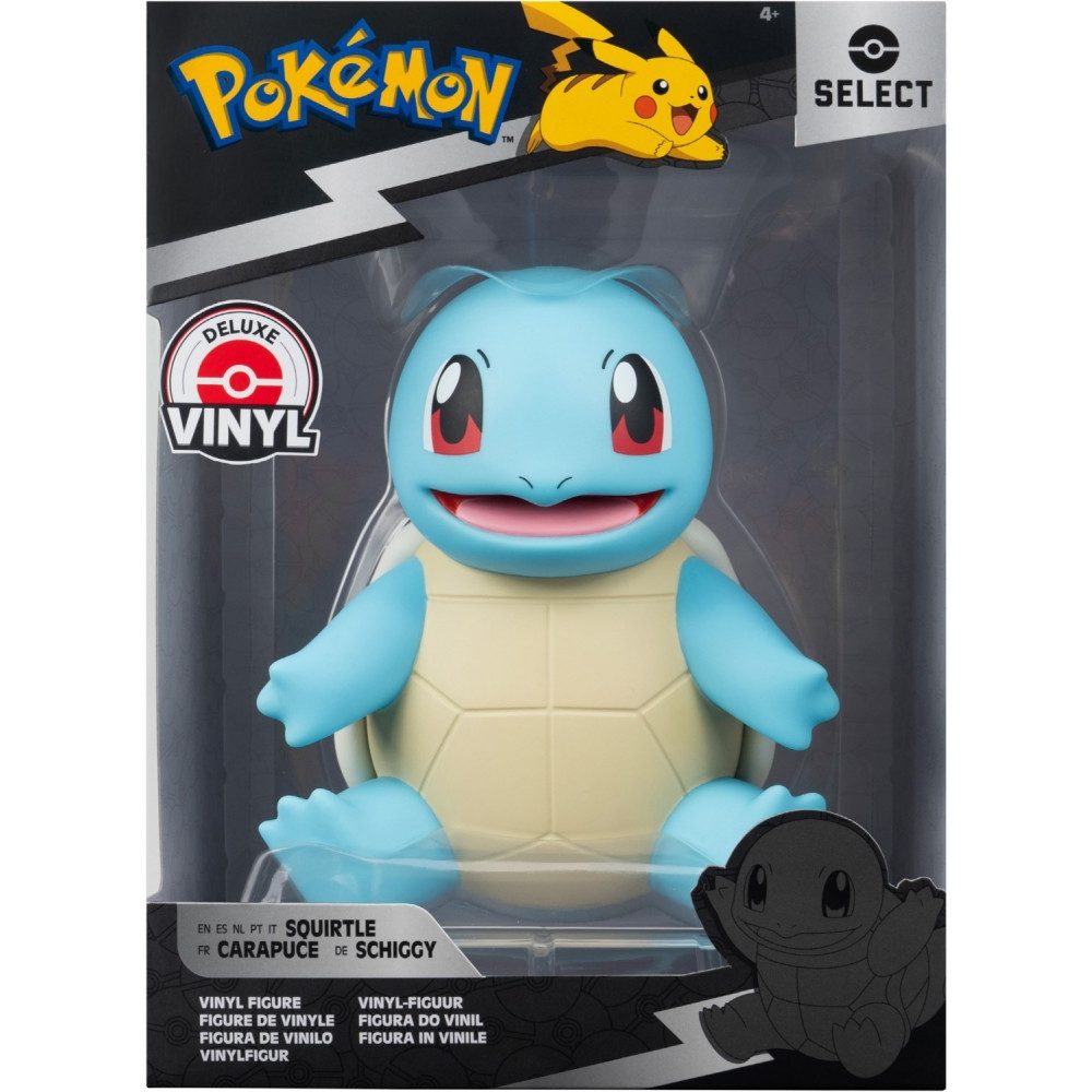 Jazwares Plüschfigur Jazwares Schiggy Deluxe Vinyl Figur - Pokémon Figur (Sammelfigur)