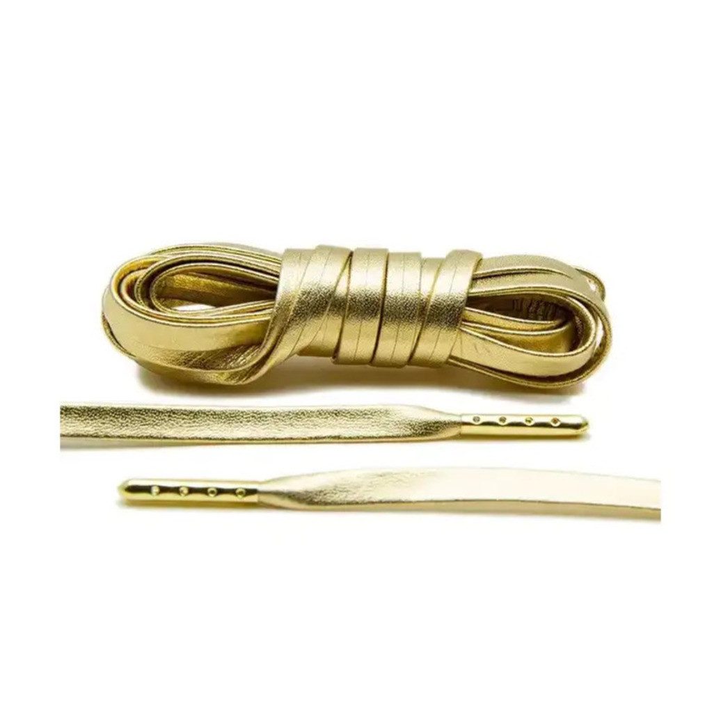 Basicwear Germany Schnürsenkel Flache Lederschnürsenkel mit Metallspitzen