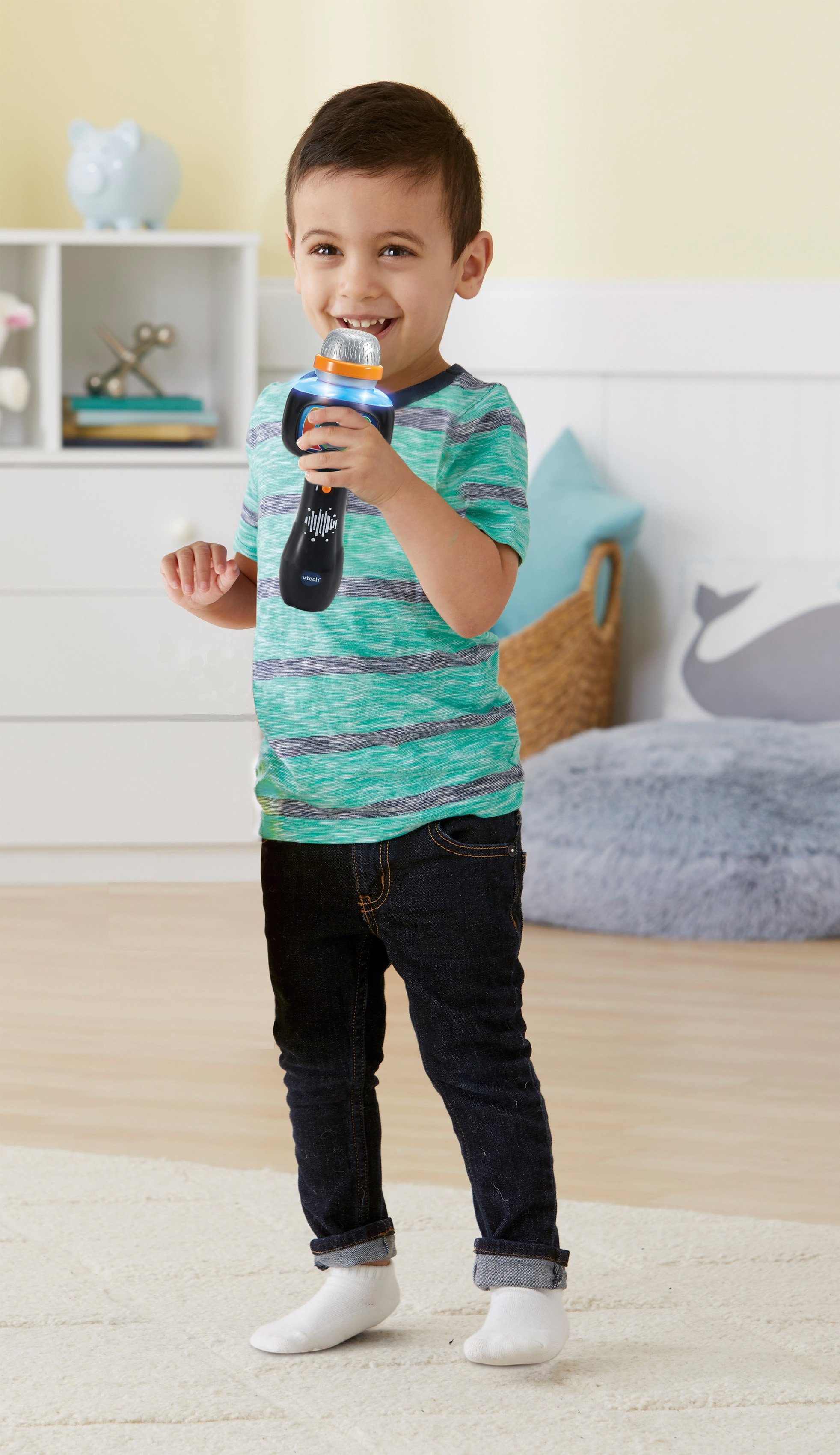 Vtech® Mikrofon VTechBaby, Magisches Singspaß-Mikrofon, mit Licht, Bluetooth-Funktion und Stimmverzerrer