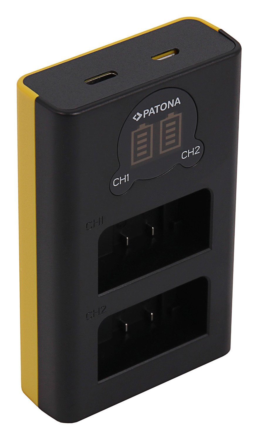Patona 3in1 Zubehör Set für die Nikon Z 50 und Nikon Z fc Kamera-Akku EN-EL25 1280 mAh (7,6 V), Premium Dual Ladegerät mit USB-C Anschluss, Kamera Akku Ersatz