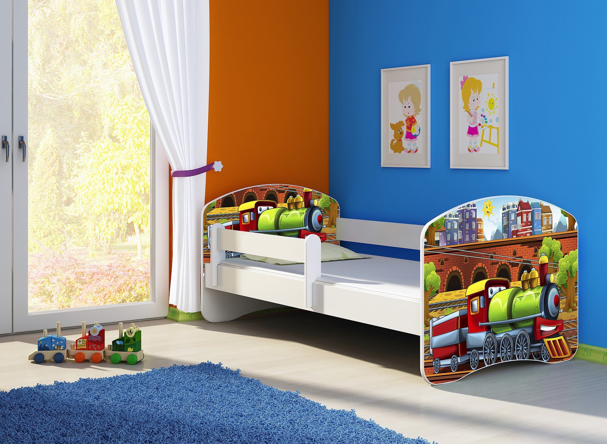 Clamaro Kinderbett (Kinderbett, Babybett 70x140, 80x160, günstig online kaufen