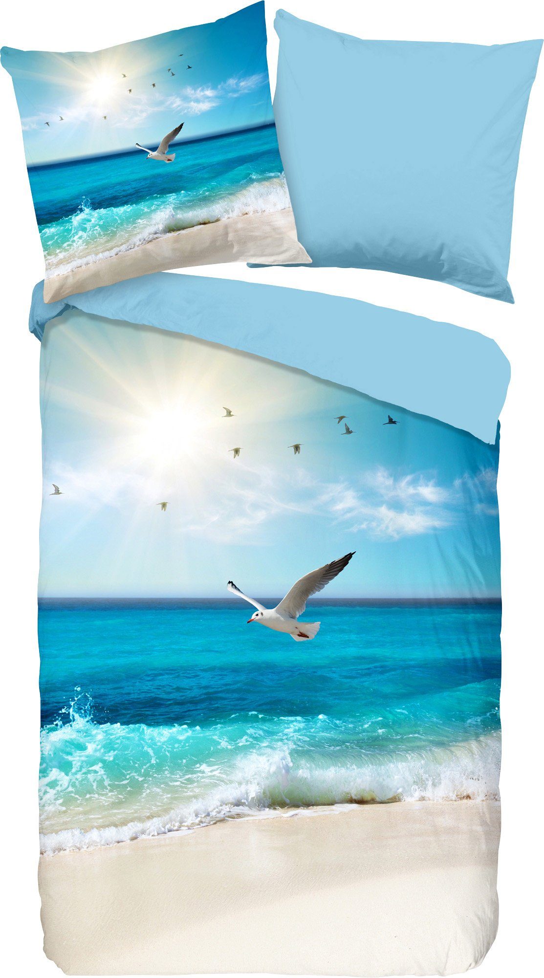 good morning Bettwäsche Wendebettwäsche "Sealife", Renforcé, Motiv