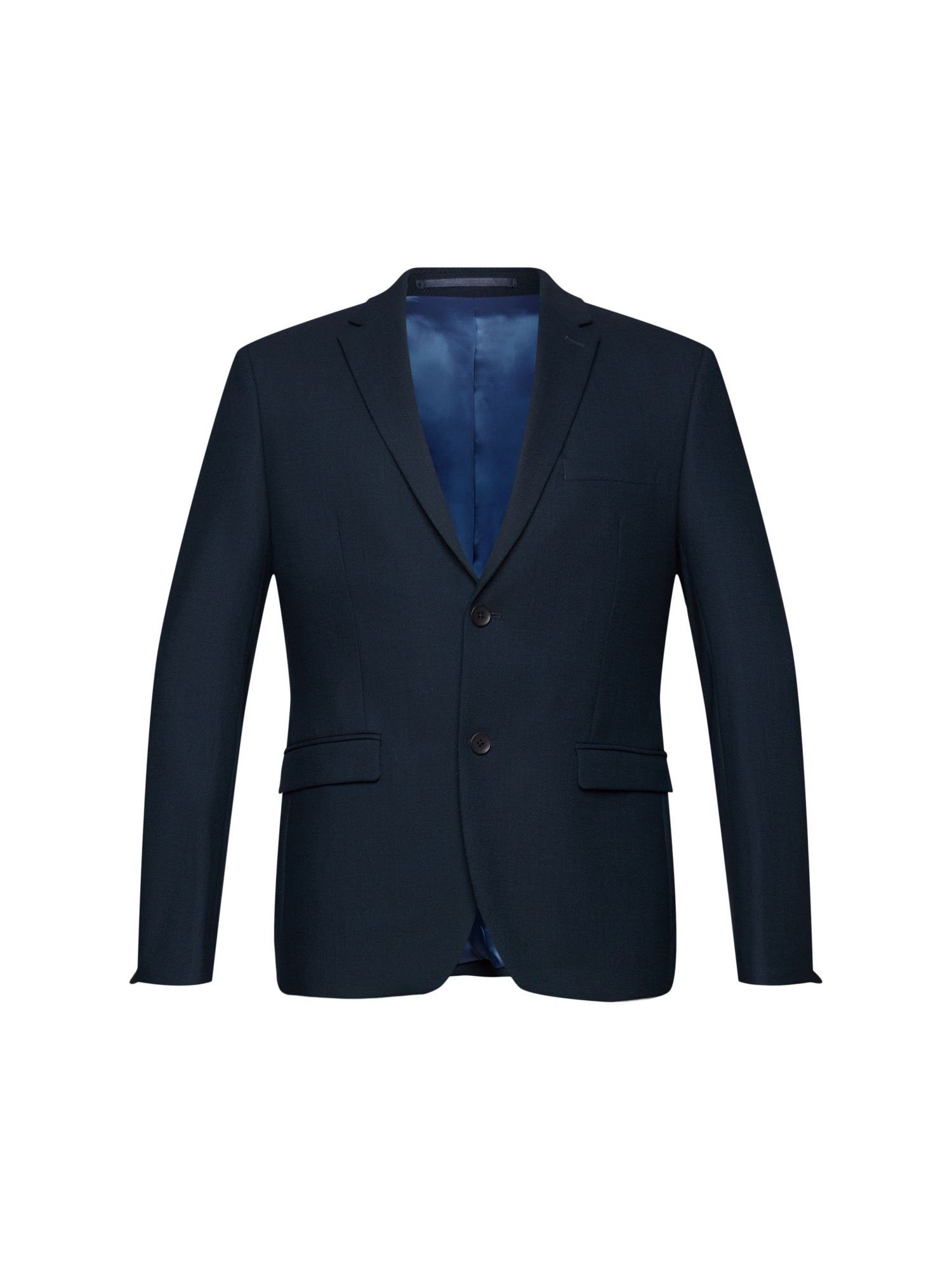 Esprit Collection Anzugsakko Mix & Match: Blazer mit Birdseye-Muster NAVY