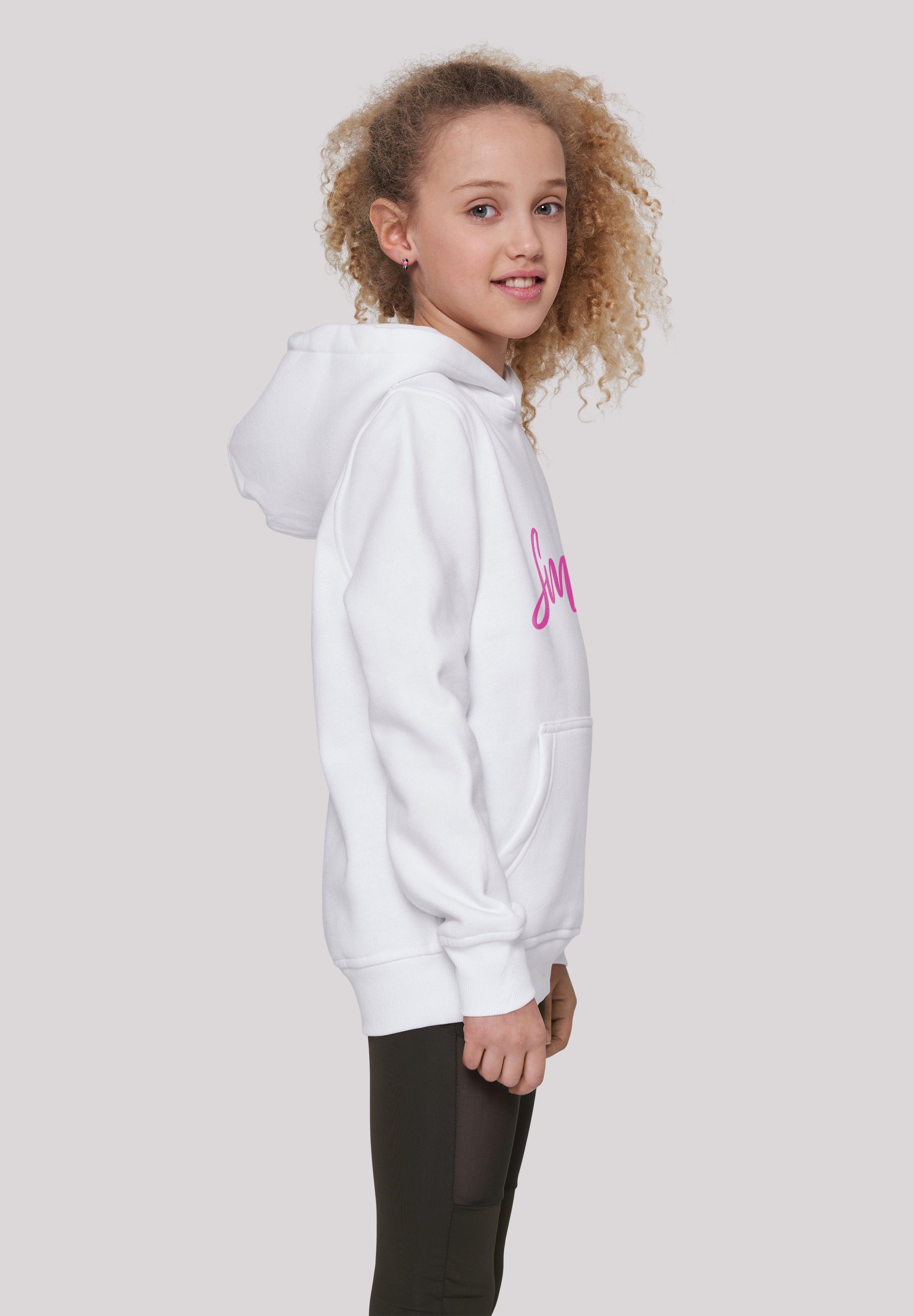 Print Kapuzenpullover weiß Smile F4NT4STIC Pink HOODIE UNISEX