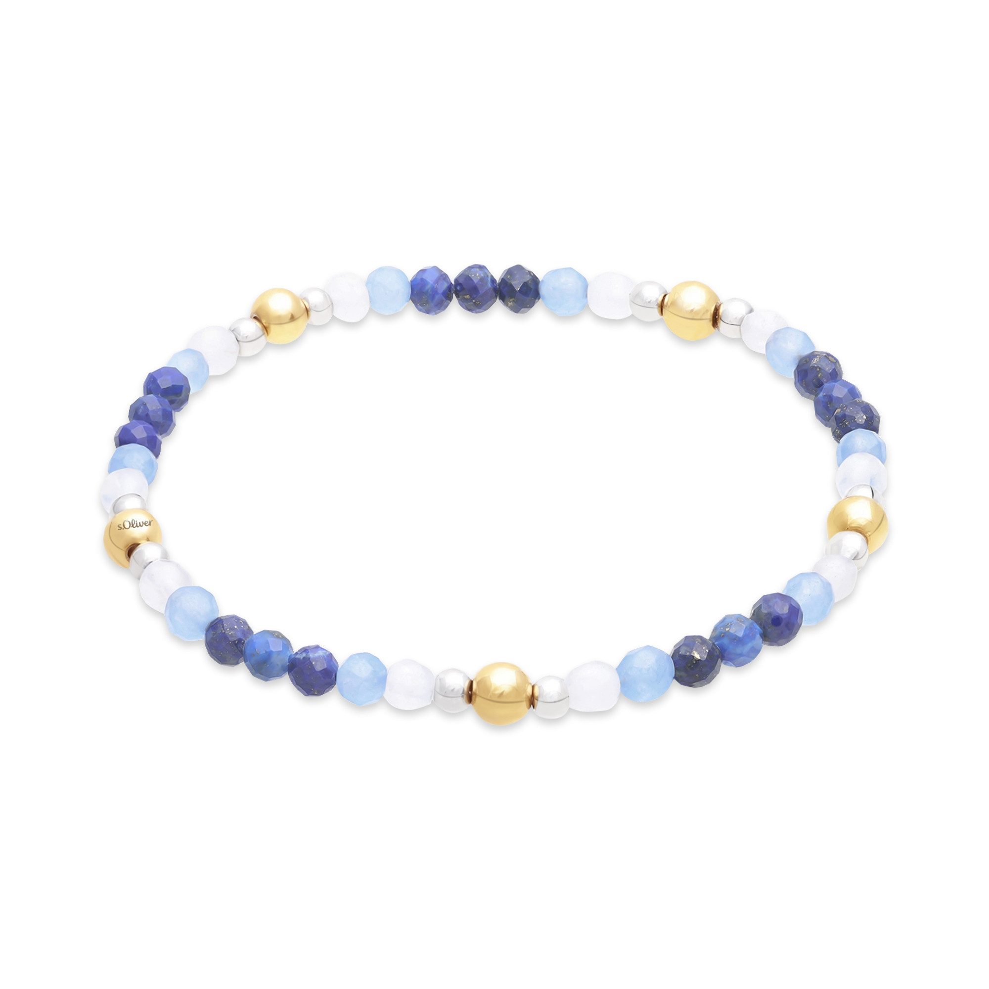 s.Oliver Armband Colorful Beads, mit Quarz, Aquamarin, Lapislazuli-Imitat, Amethyst, Agate, Aventurin