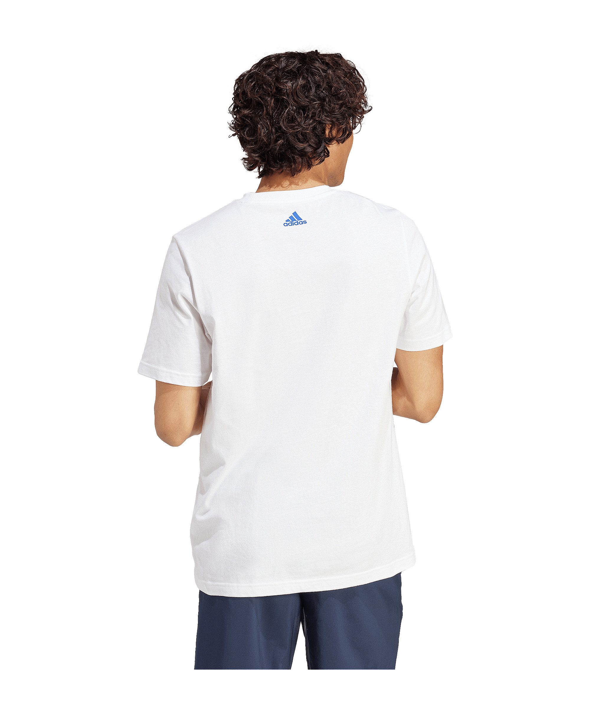 adidas Performance T-Shirt adidas Performance Graphic T-Shirt Weiß Baumwolle
