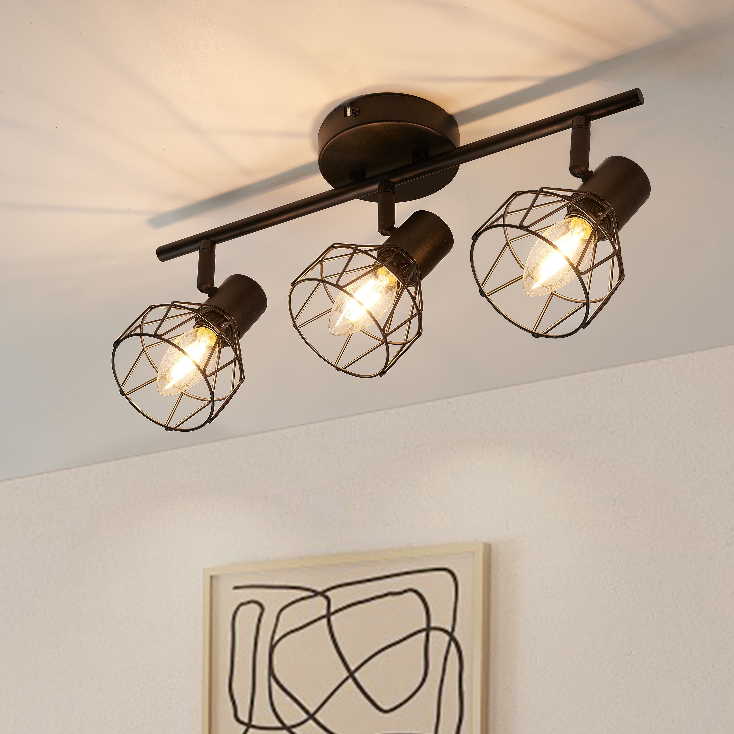 Zedelmaier Deckenstrahler Deckenleuchten 2/3/4 Flammig Deckenspots 40W E14 günstig online kaufen