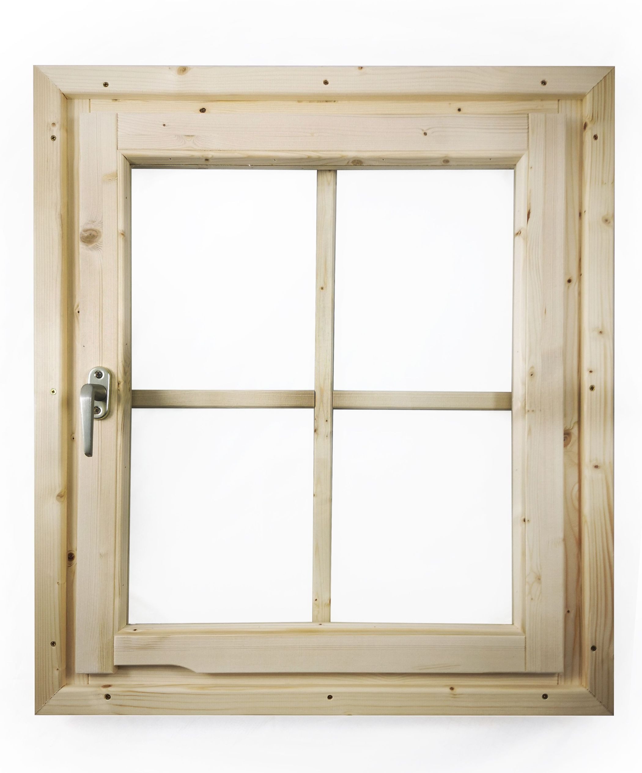 Karibu Fenster Dreh-/Kippfenster aus Echtglas 38/40mm Saunafenster Gartenhausfenster, (1 Stück), aus Nordische Fichte