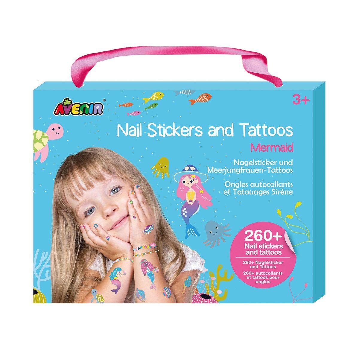 Carletto Nagel-Tattoo AVENIR Nagelsticker & Tattoos Meerjungfrau