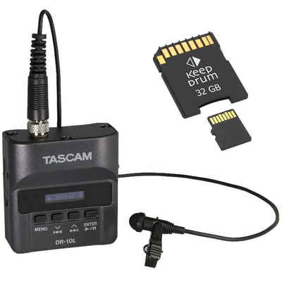 Tascam Tascam DR-10L Recorder m. Mikrofon + Speicherkarte Digitales Aufnahmegerät