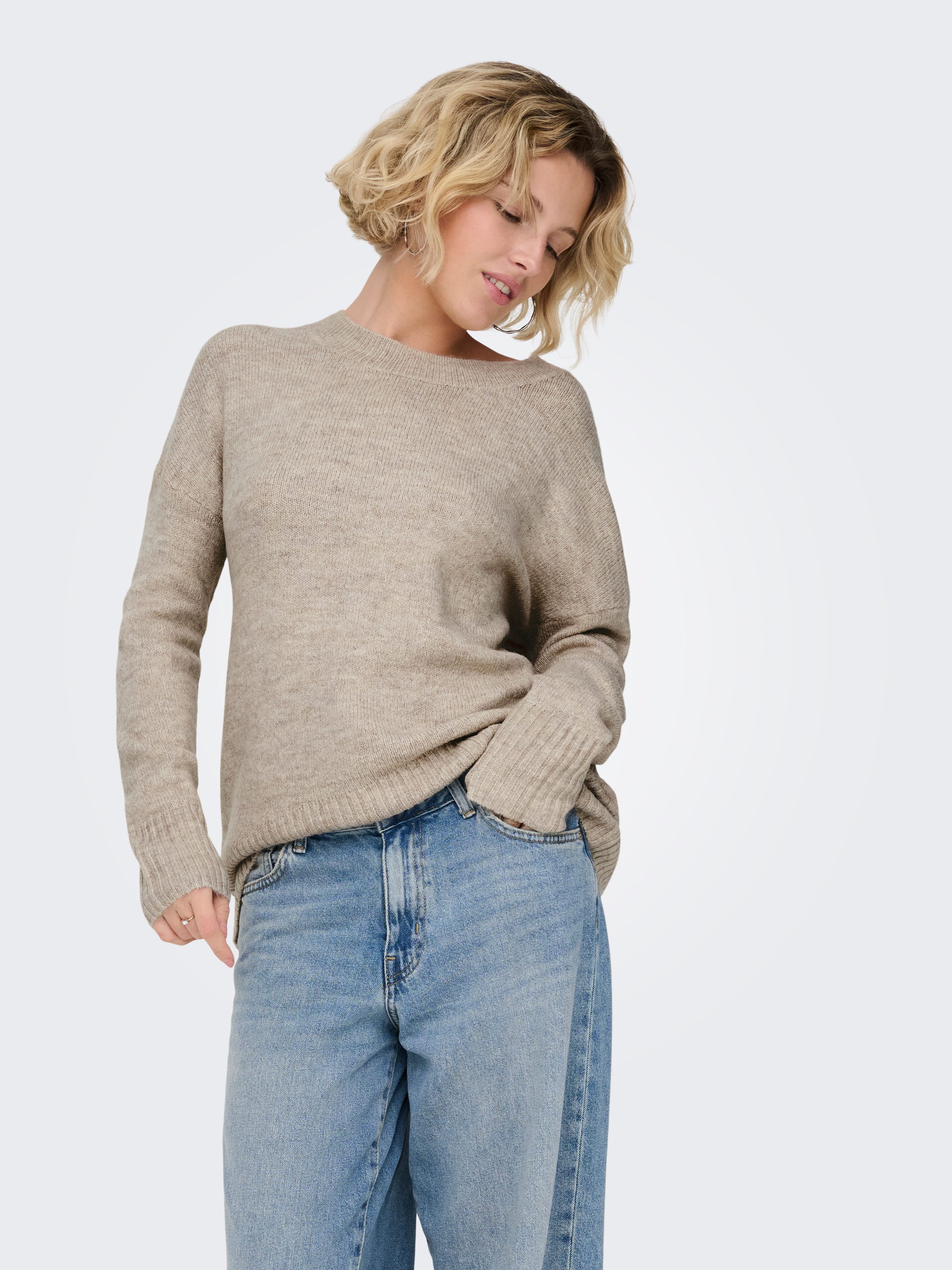 ONLY Rundhalspullover ONLNANJING L/S PULLOVER KNT NOOS