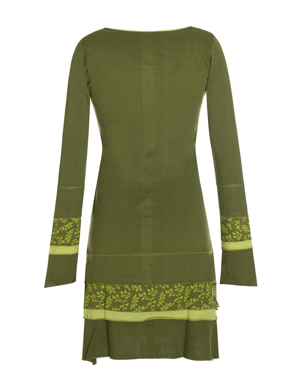 Vishes Jerseykleid Langarm Lagenlook Strickkleid Sweatshirtkleid günstig online kaufen