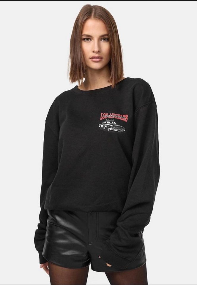 Worldclassca Longsweatshirt Worldclassca Damen Oversized Sweatshirt Sweater Bedruckt  Langarmshirt, Stiel: Sweat Shirt mit 