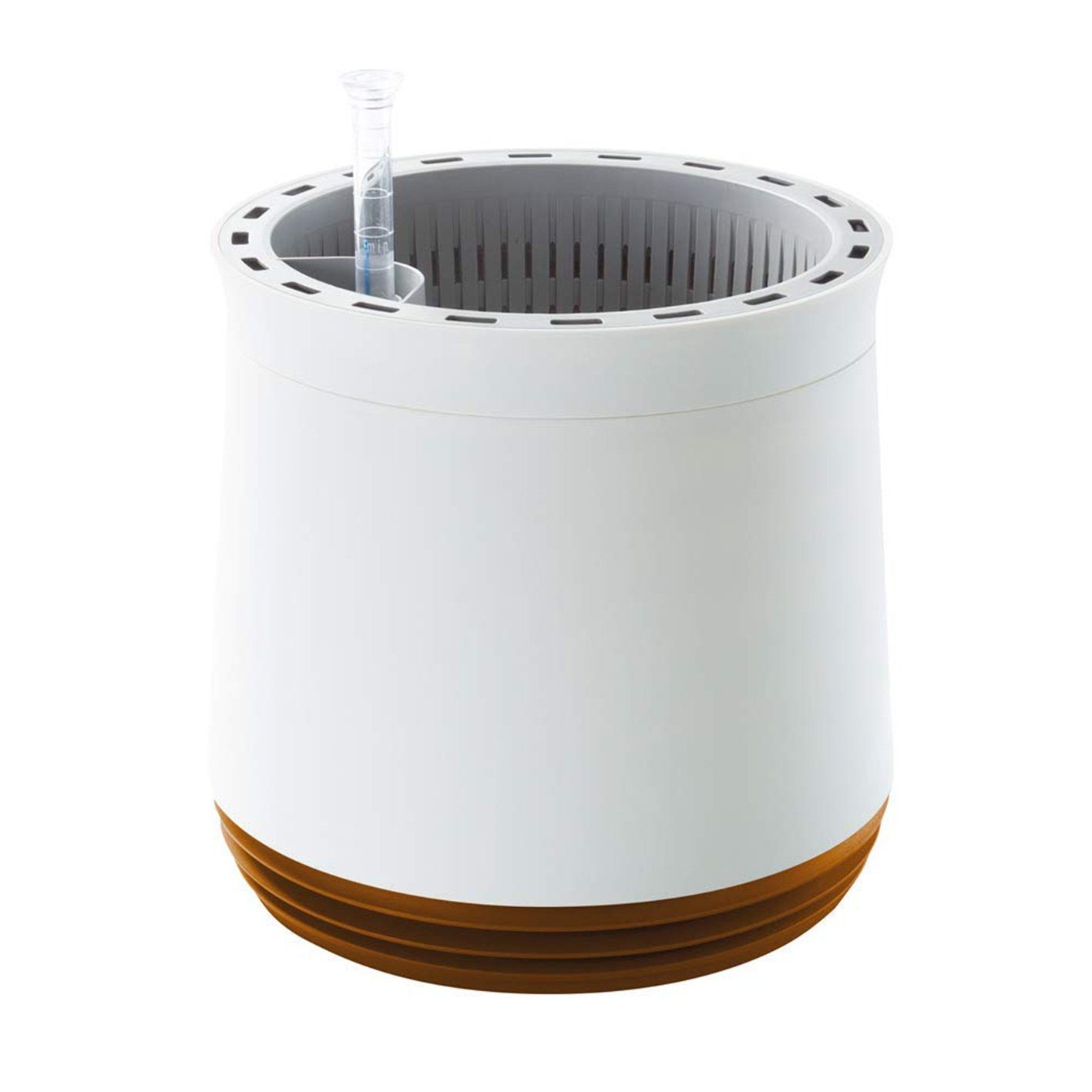 AIRY Blumentopf, AIRY Pot, rund, 1600 ml, 27 cm hoch, weiß/goldbraun. € 59,90