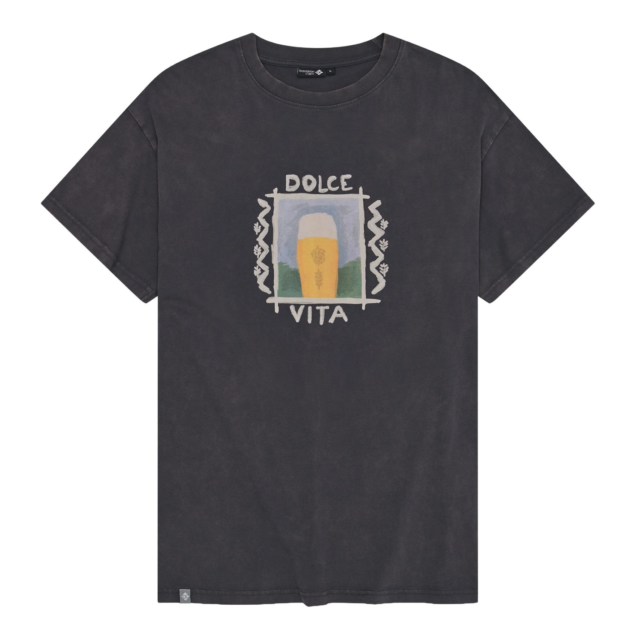 Bavarian Caps T-Shirt Bavarian Caps T-Shirt "Oro Liquido" - dunkelgrau (T-Shirt, T-Shirt)