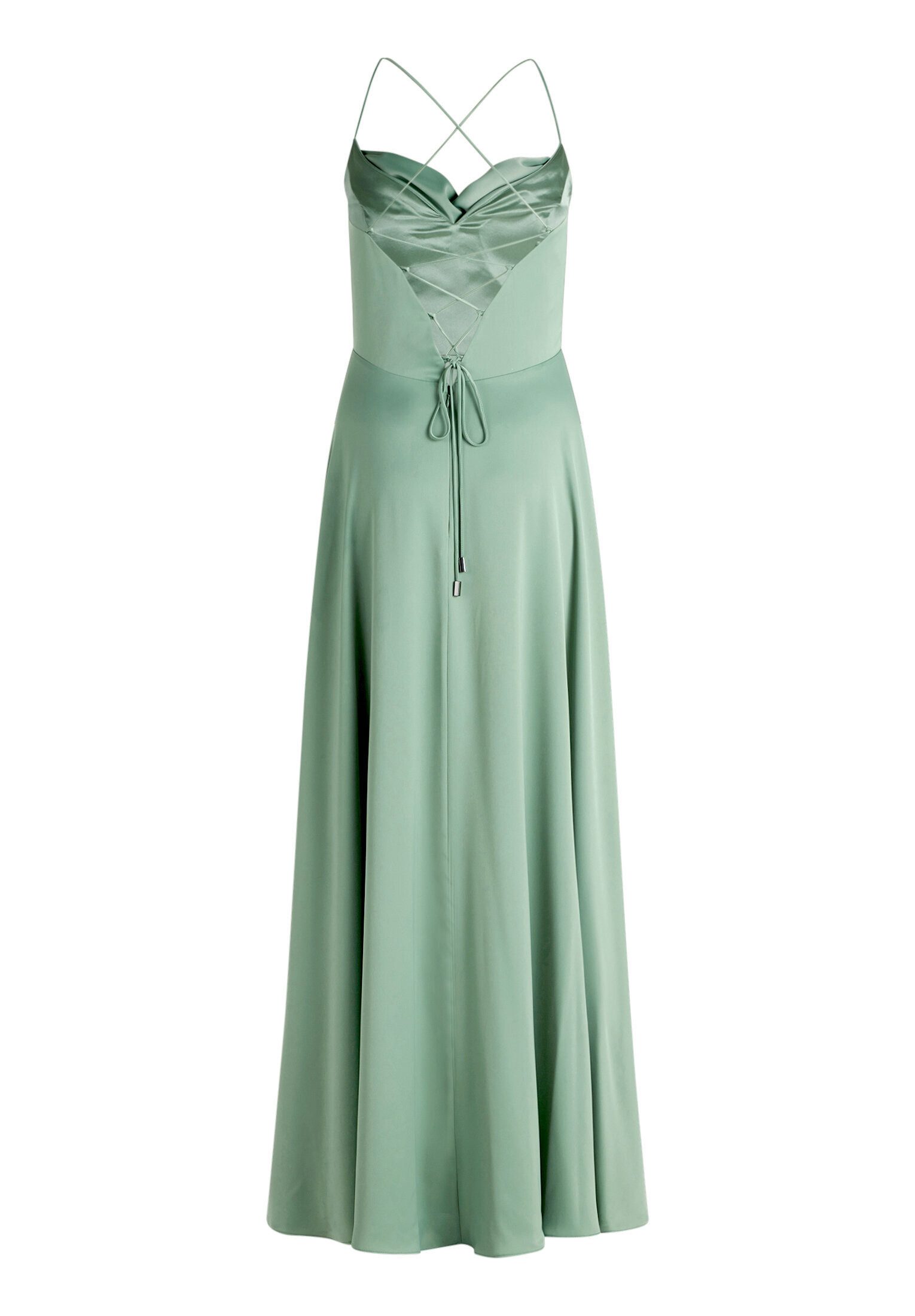 Vera Mont Abendkleid Damen mit Wasserfallausschnitt Material