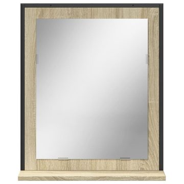 vidaXL Schminktisch Badspiegel mit Ablage Sonoma-Eiche 50x12x60 cm Holzwerkstoff