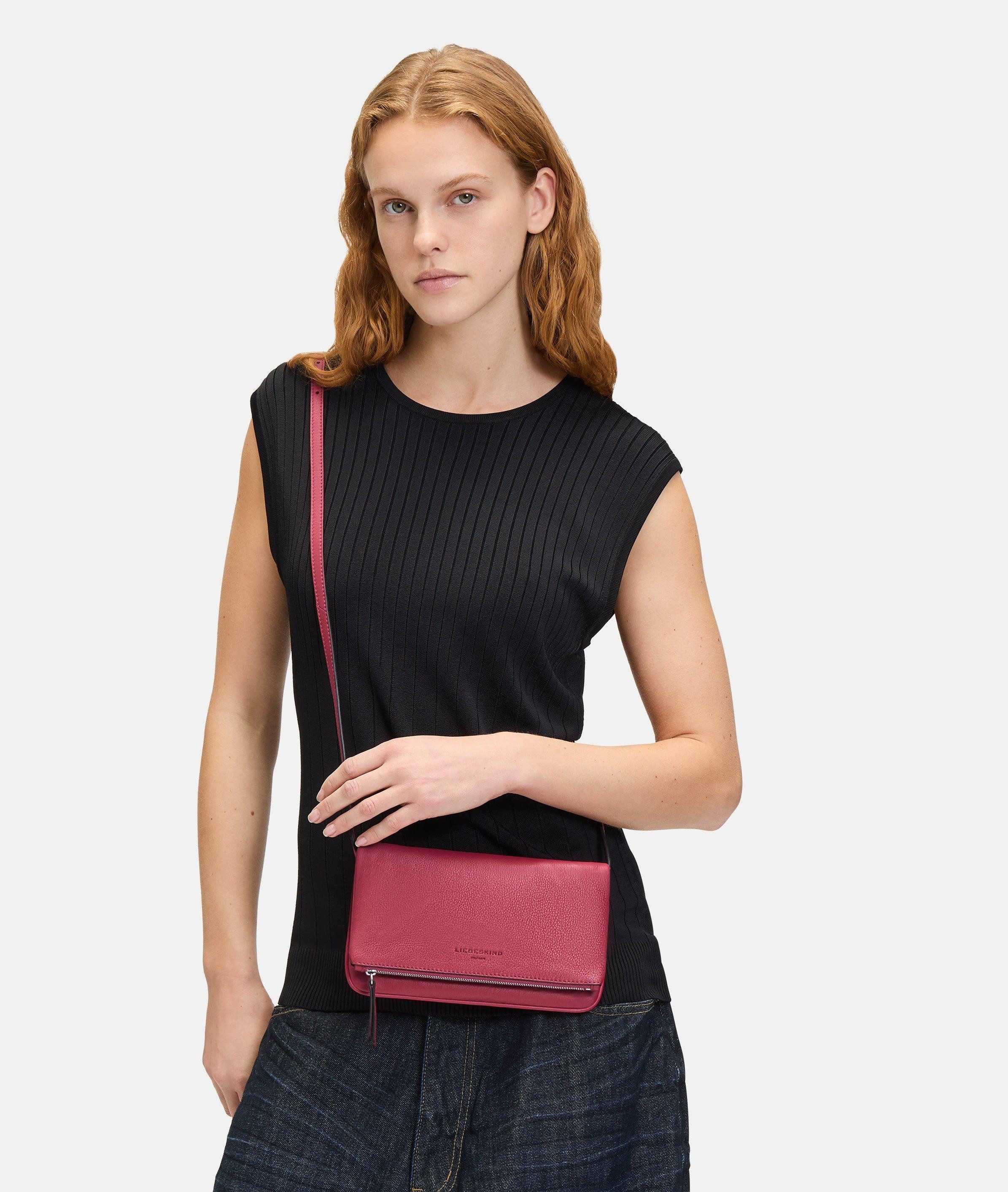 Liebeskind Berlin Umhängetasche Aloe Crossbody S, Umhängetasche aus weichem Leder