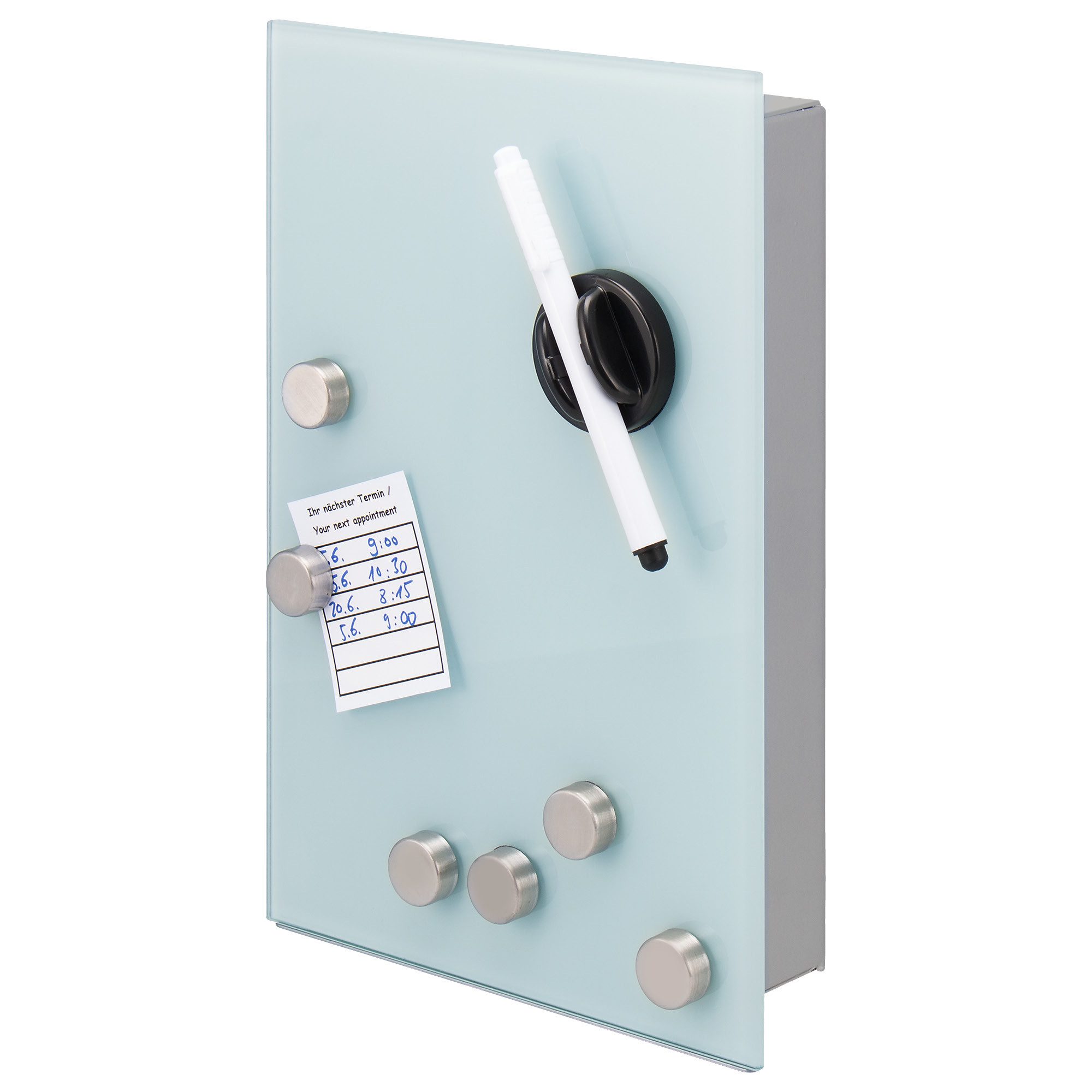 bremermann Schlüsselkasten Schlüsselkasten mit weißer Glasfront, beschreibb günstig online kaufen