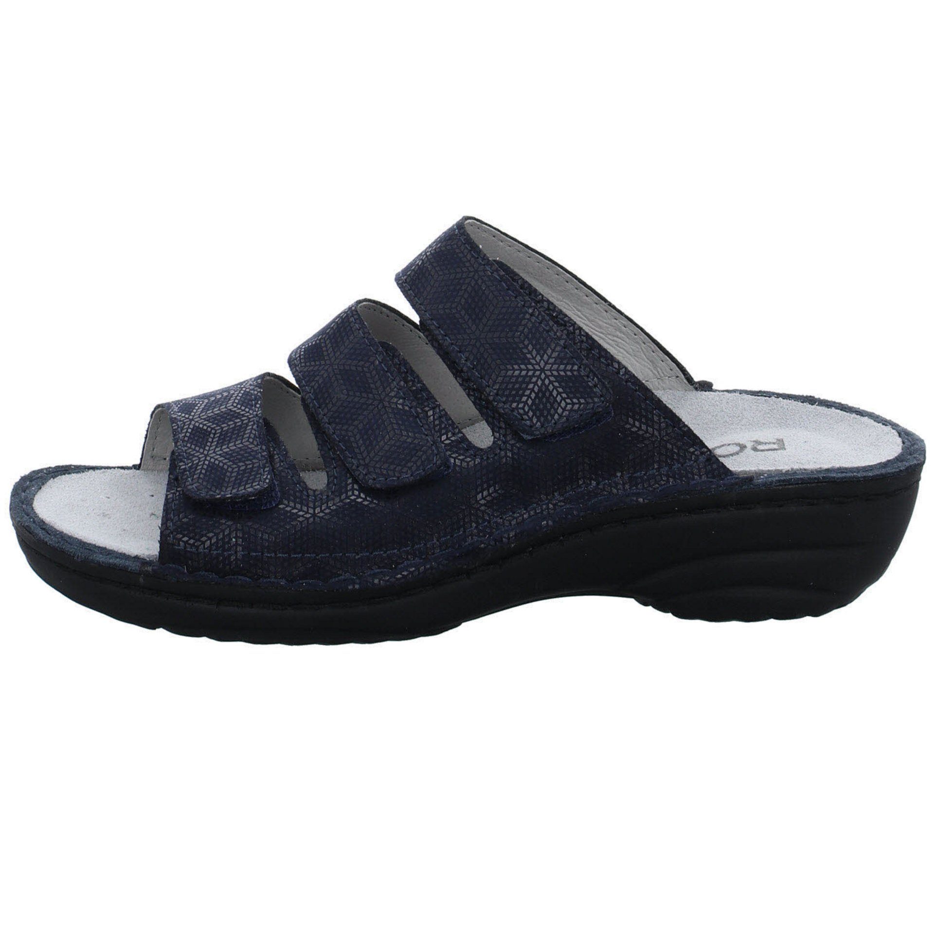 Rohde Damen Glattleder Pantoletten Hausschuh Pantolette Sandalen Cremona