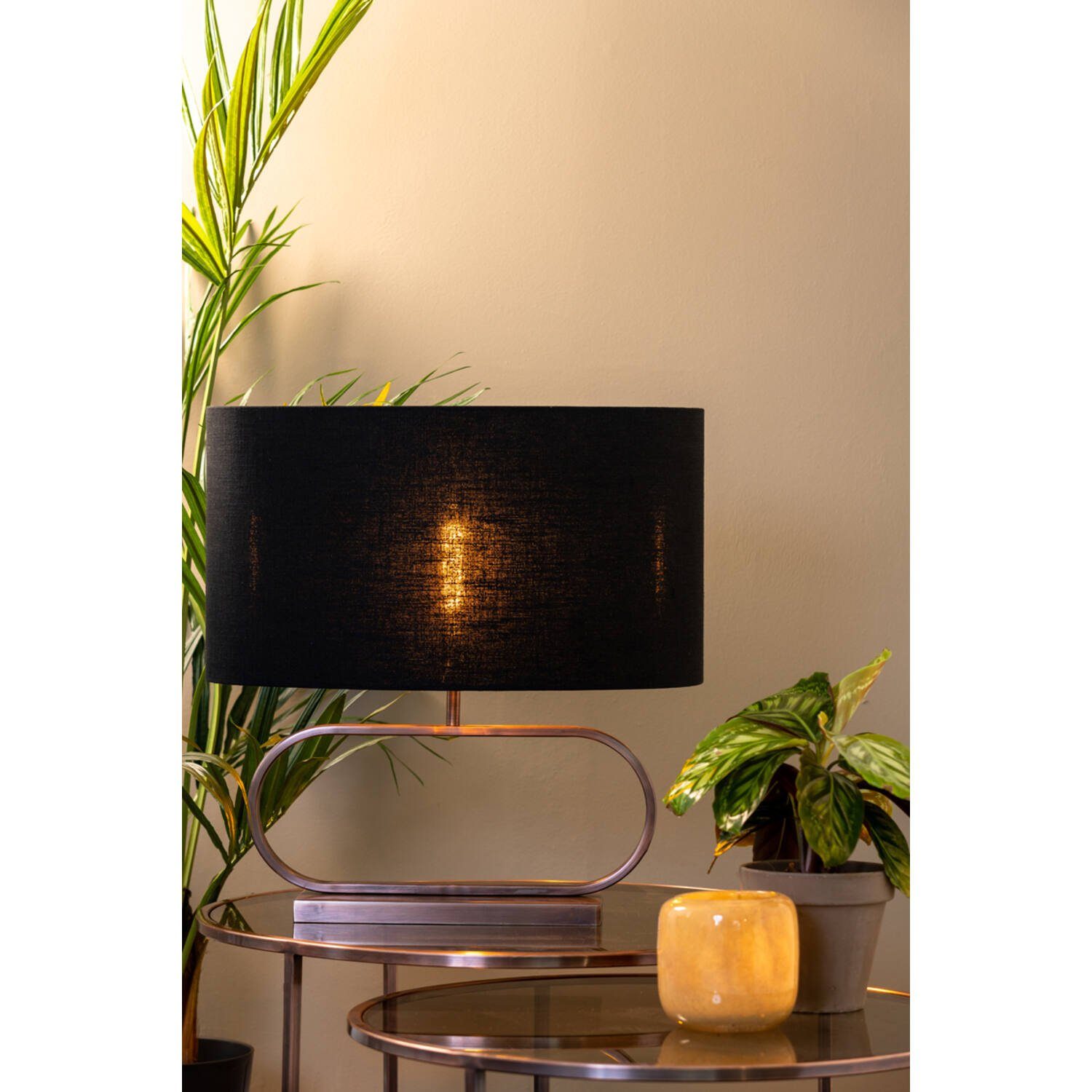 Light & Living Tischleuchte Tischleuchte Lampenfuß JAMIRO Light & Living 47x13x27 cm antik kupfer, ohne Leuchtmittel