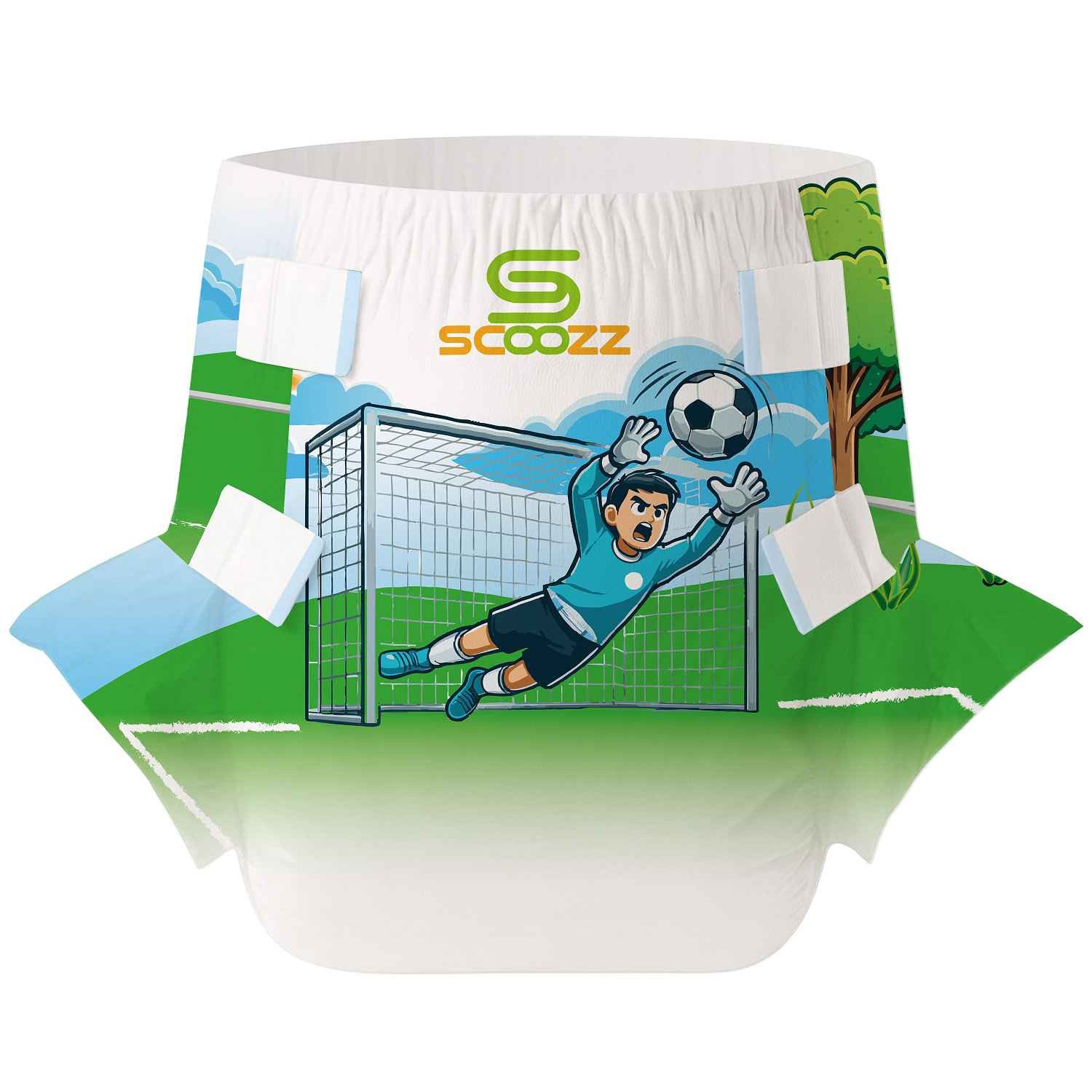 Scoozz Windeln Scoozz Dry-Keeper Inkontinenzwindel Fußball-Design