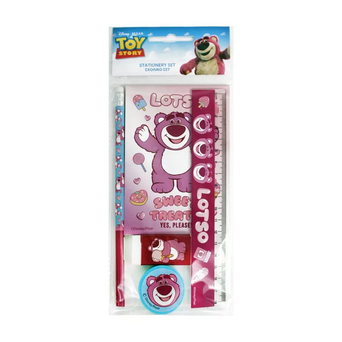 Disney Kreativset Disney Toy Story Lotso Jam 5-teiliges Schreibset