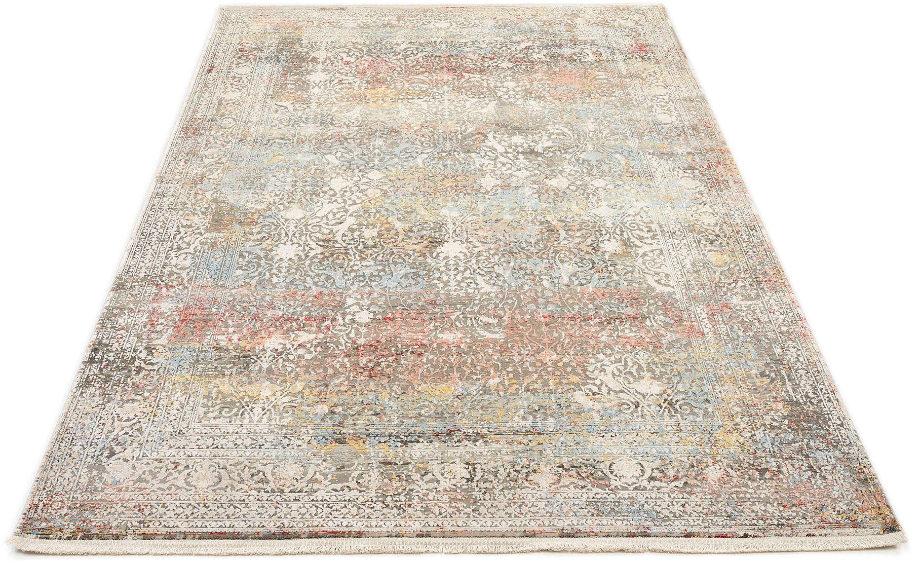 OCI DIE TEPPICHMARKE Läufer BESTSELLER CAVA, rechteckig, Höhe: 8 mm, Glanz Viskose, mit Fransen, Wohnzimmer