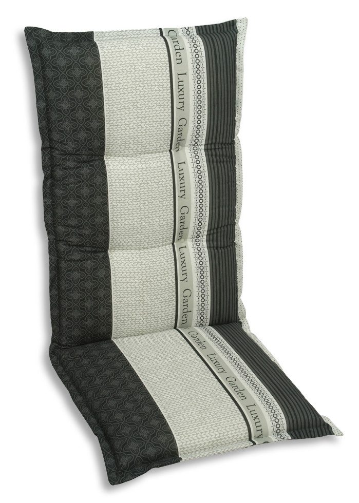 GO-DE Hochlehnerauflage GO-DE Hochlehner-Auflage 120 x 50 x 8 cm, grau, OEKO-TEX® Standard 100 Zertifikatsnummer