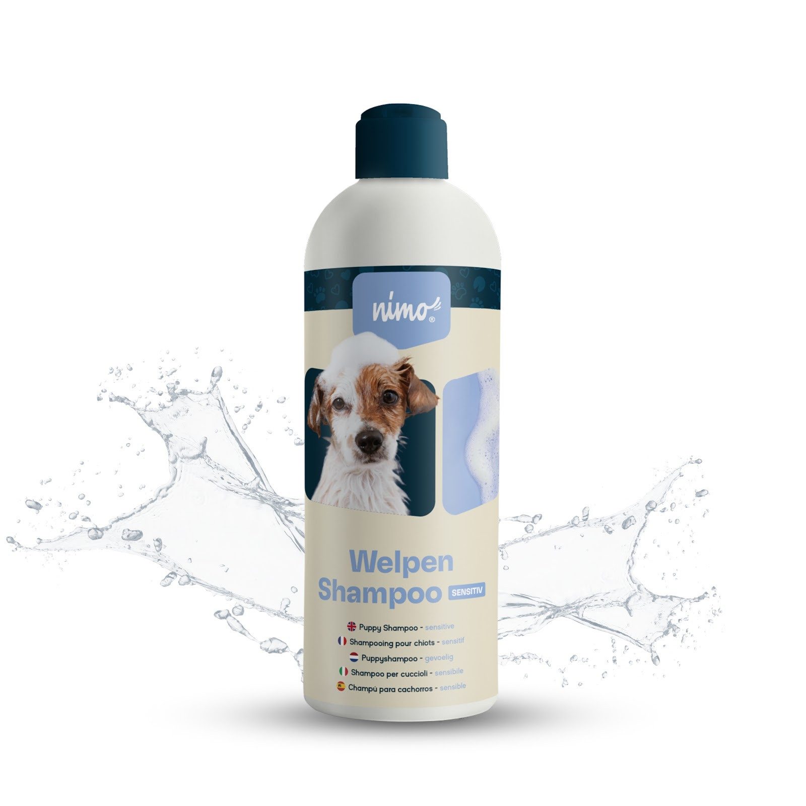 nimo Tiershampoo Welpen Shampoo sensitiv, 500 ml, (1-St), gegen Juckreiz und Trockenheit