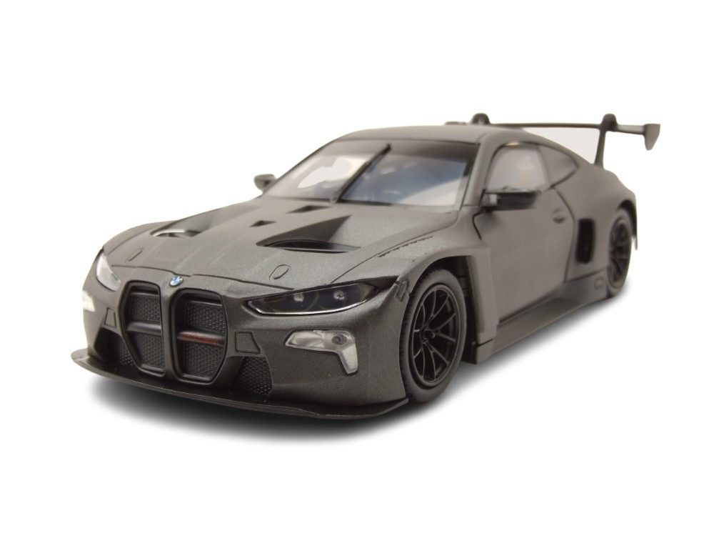 Motormax Modellauto BMW M4 GT3 matt schwarz, Maßstab 1:24