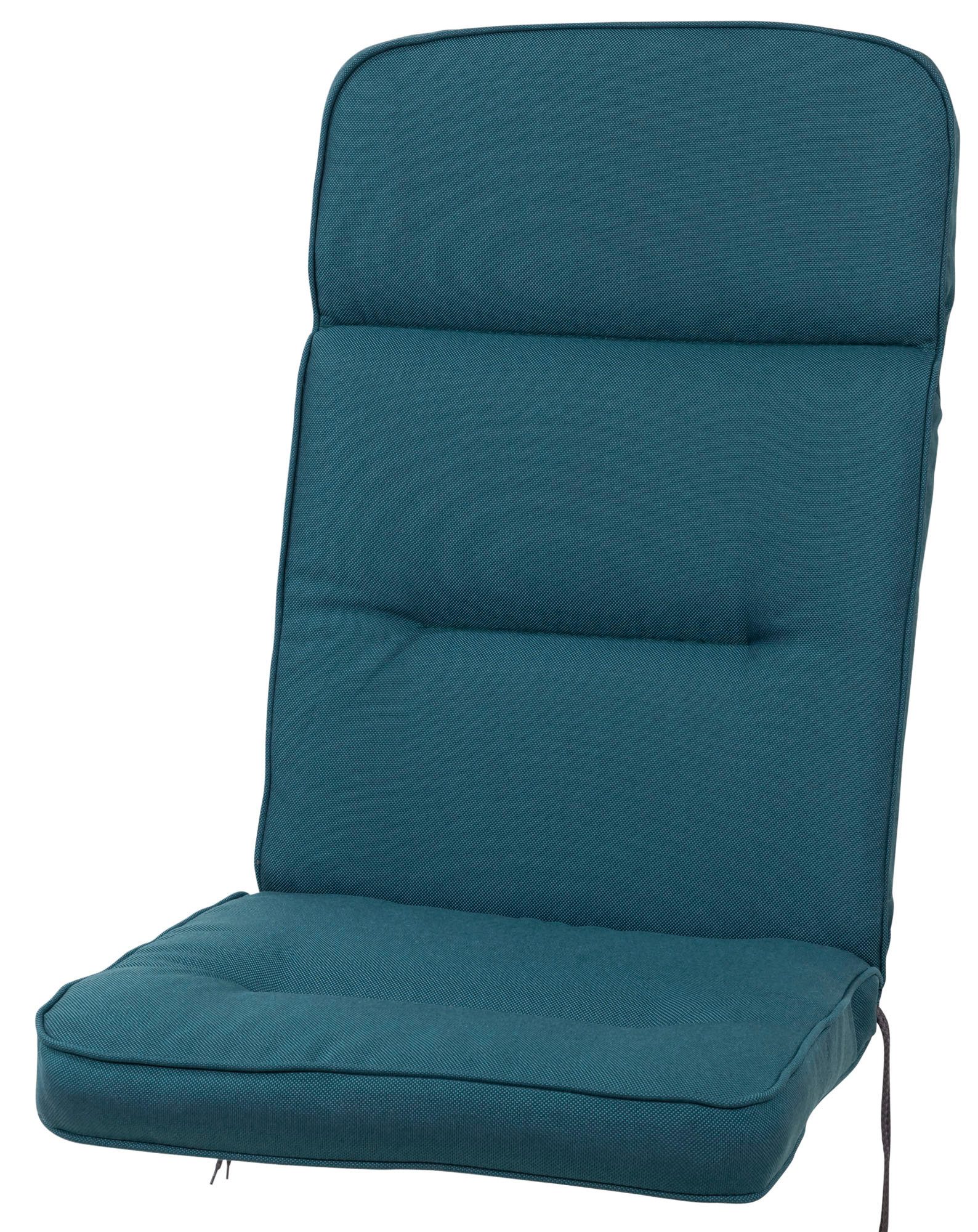 KETTtex Hochlehnerauflage Hochlehner Alicante 2312 petrol 120x50x8 cm wasserabweisend lichtecht, (1 St)