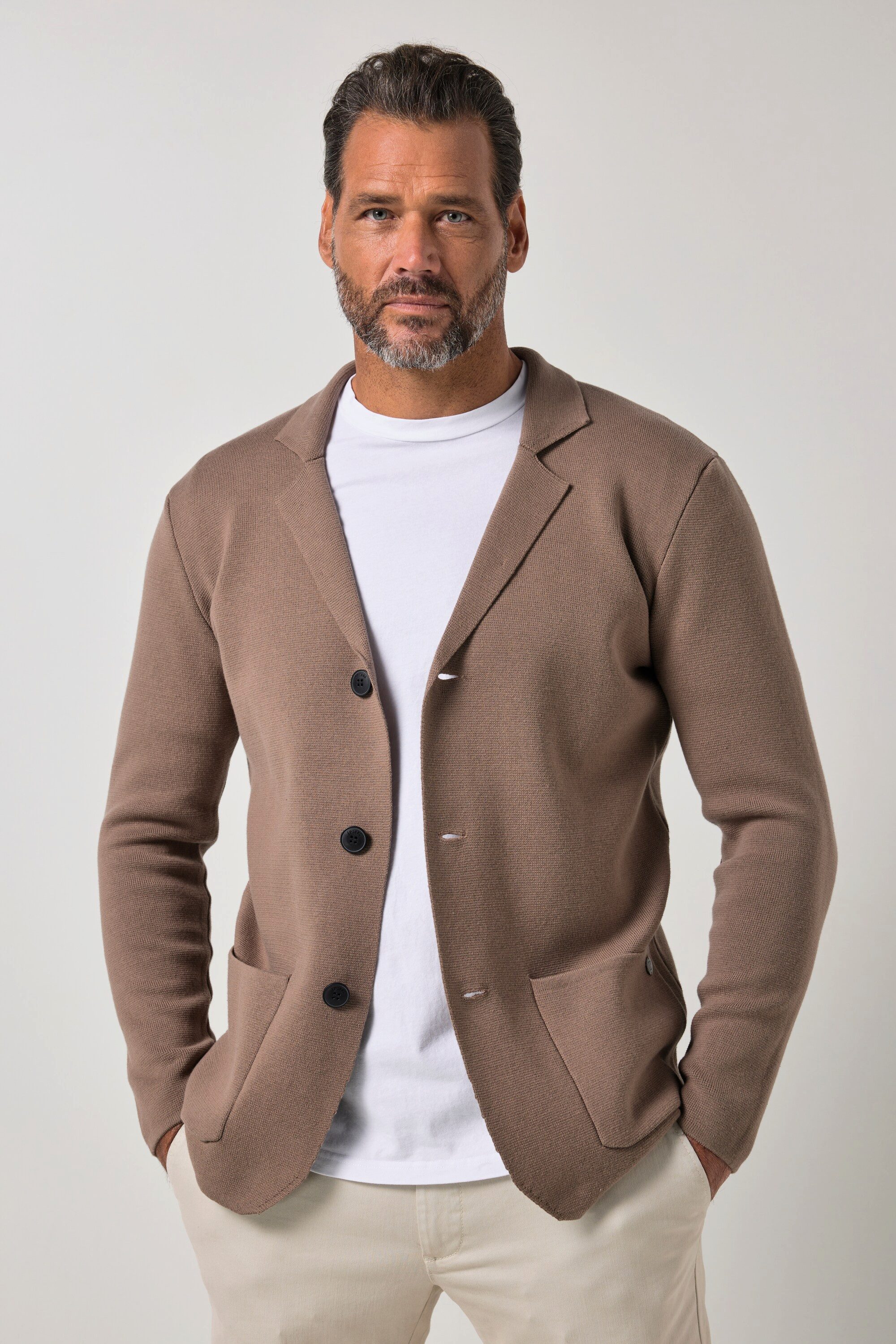 JP1880 Poloshirt Stricksakko FLEXNAMIC® Business Milano-Strick