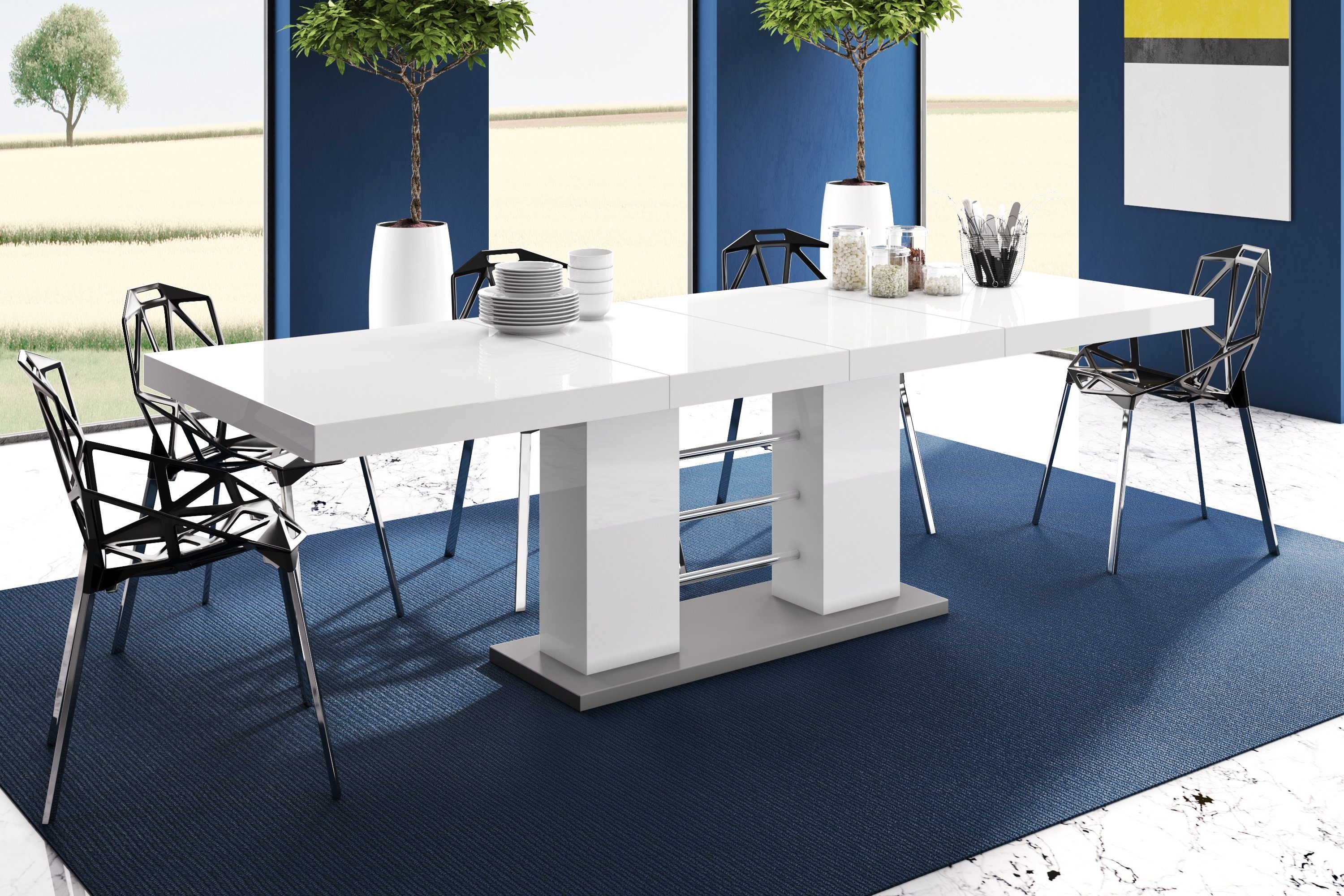 designimpex Esstisch Design HE-111 Weiß - günstig online kaufen