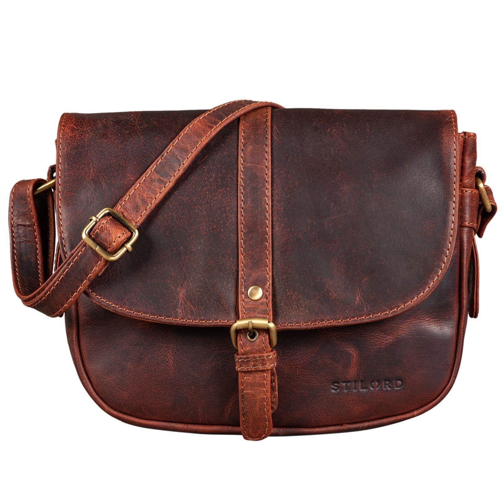 Handtasche "Leni" Damen Umhängetasche Leder Handtasche