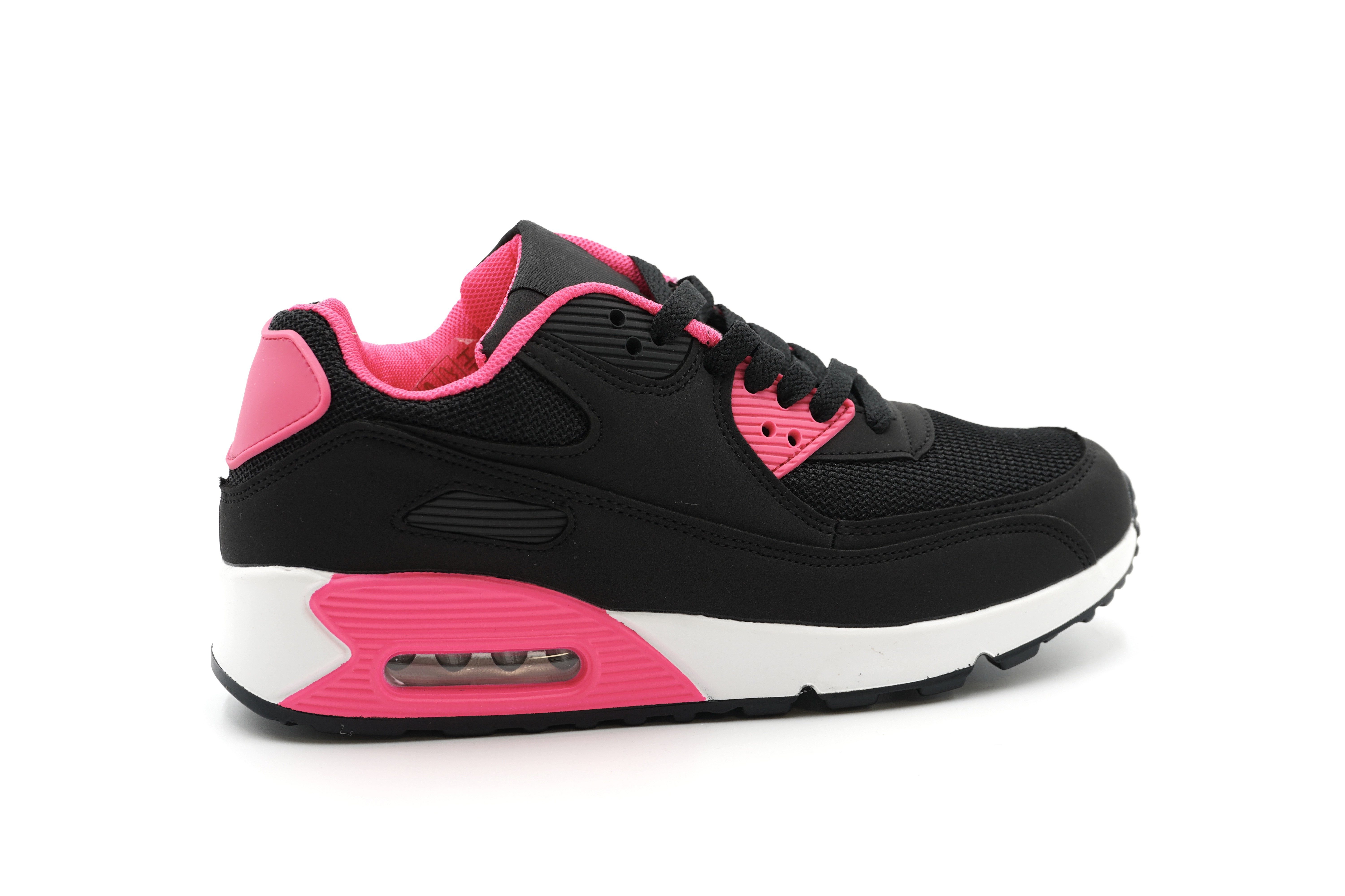 Sonderpostendiscount Damenschuhe Sneaker mit Luftpolster HR 20 Black/Pink S günstig online kaufen