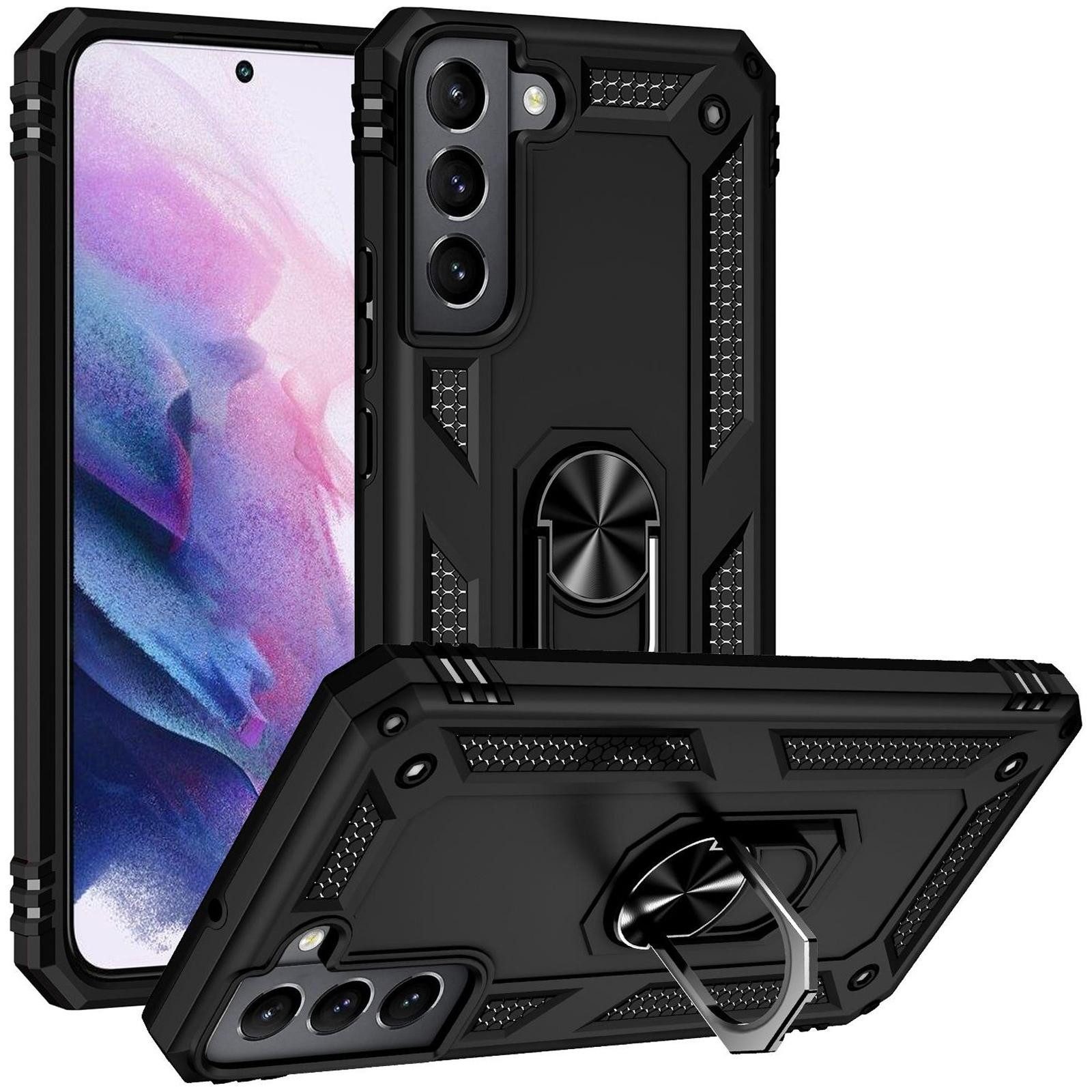 Numerva Handyhülle Schutz Hülle Outdoor Case für Samsung Galaxy S21, Panzer Hülle Bumper Case Cover