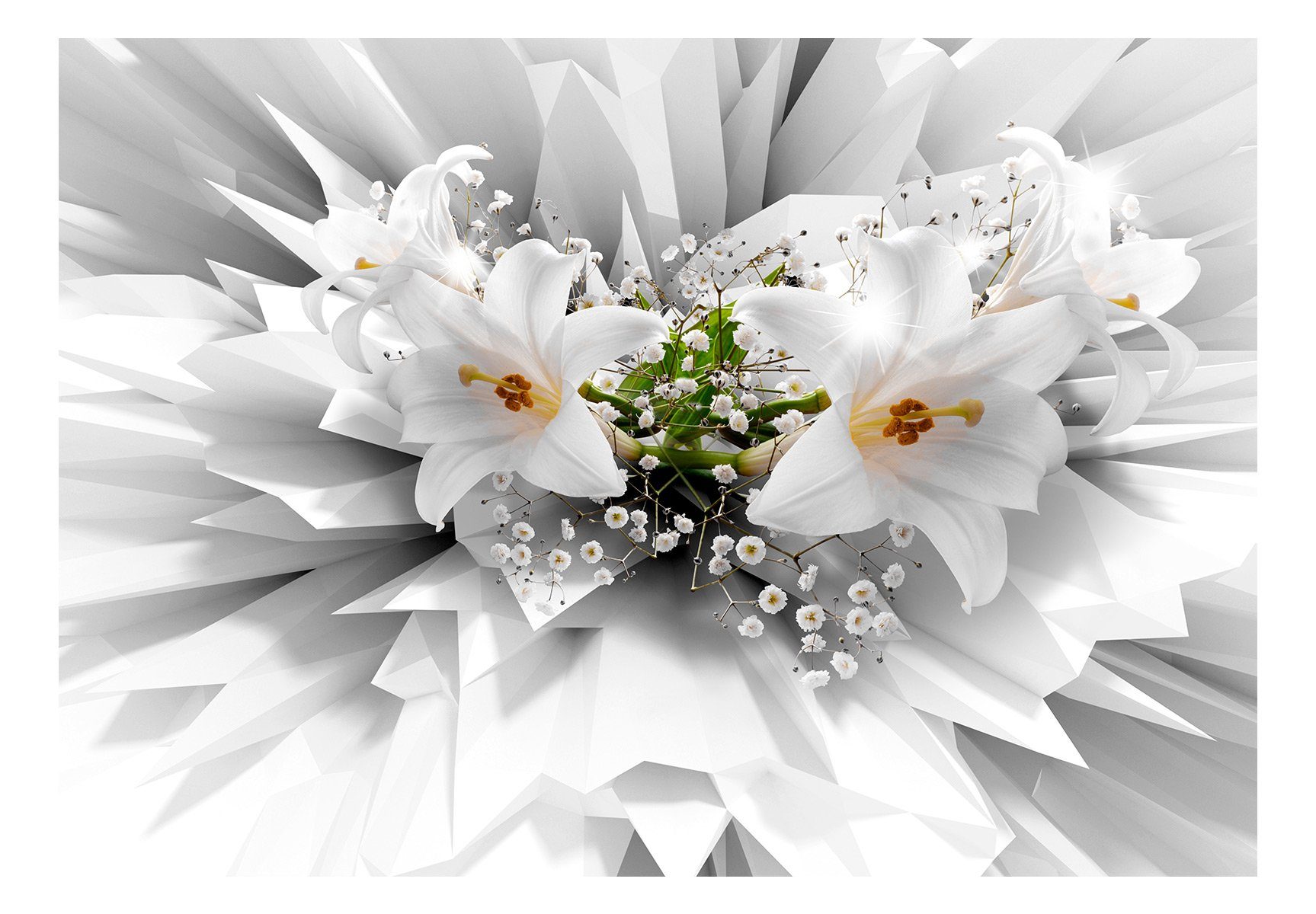 1.96x1.4 Explosion lichtbeständige Floral Vliestapete KUNSTLOFT m, matt, Tapete Design