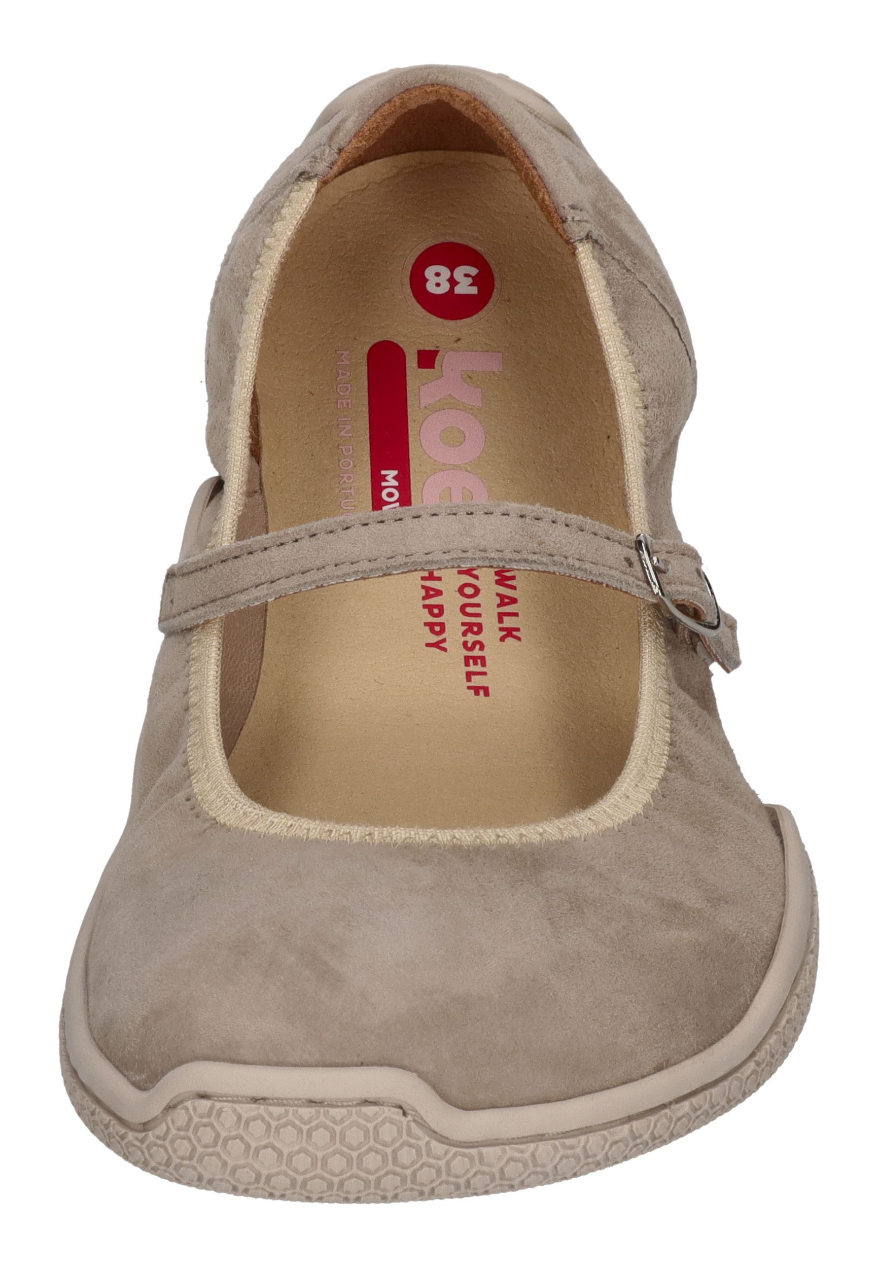 KOEL VALERIA II SUEDE Barfußschuh Taupe