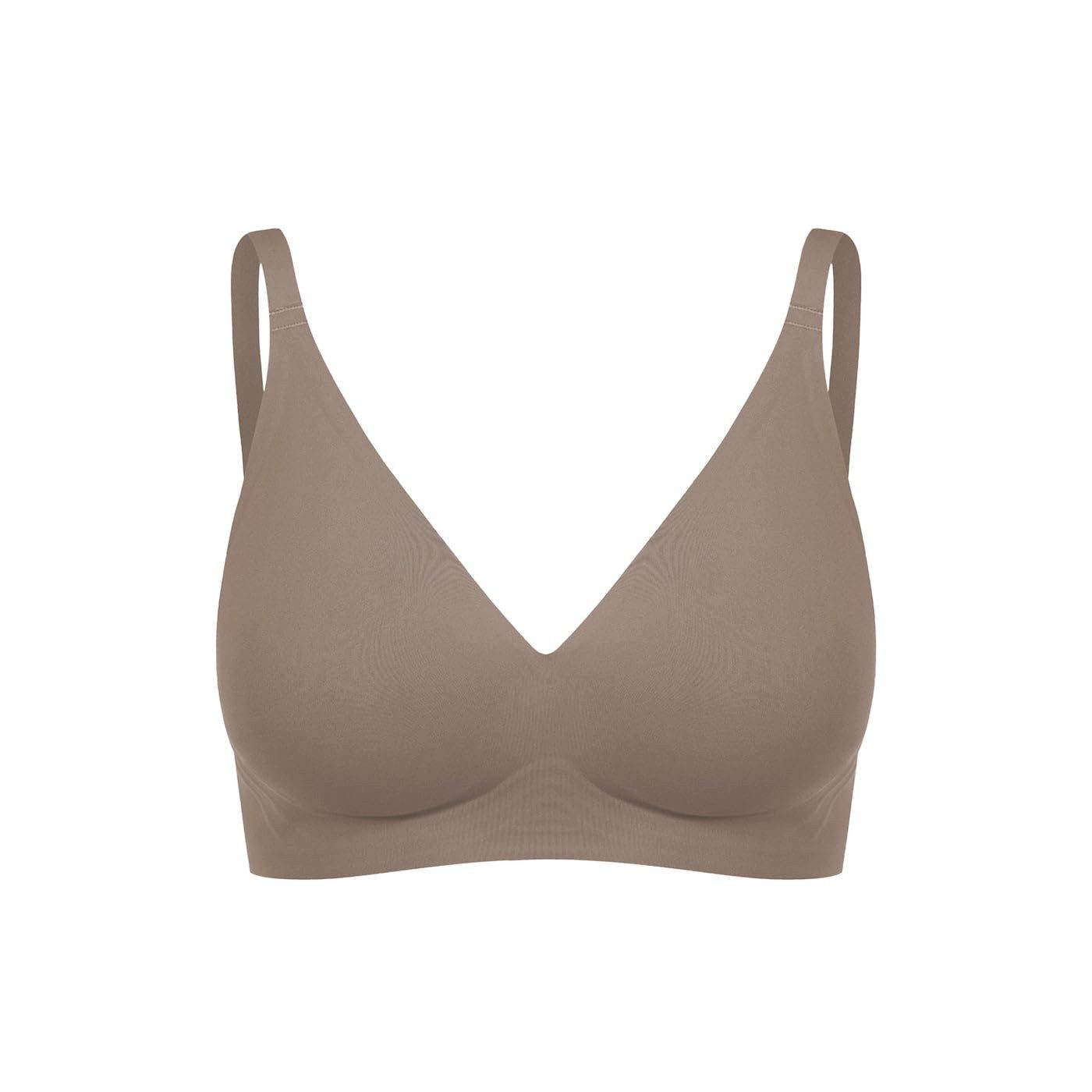 cfab (creamy fabrics) Bügelloser BH Comfort Push-Up BH-Taupe-L (1-tlg)