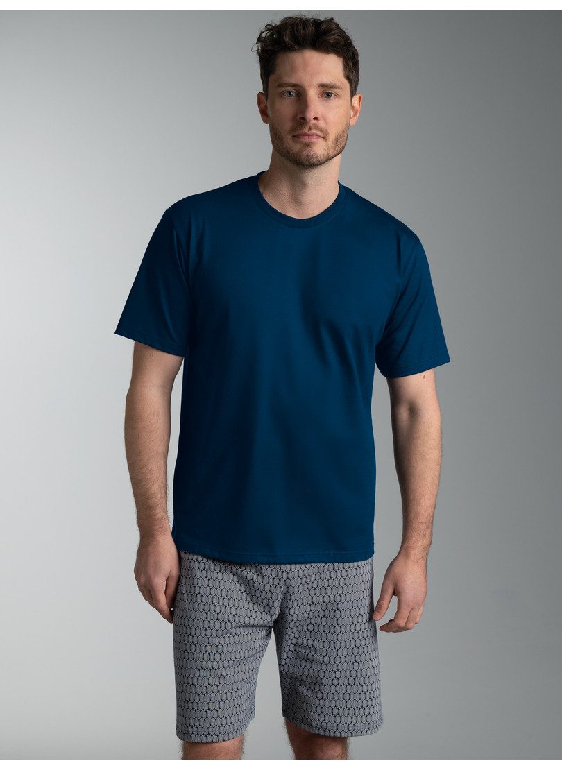 Trigema Schlafanzug TRIGEMA Pyjama im modischem Allover-Muster (1 tlg)