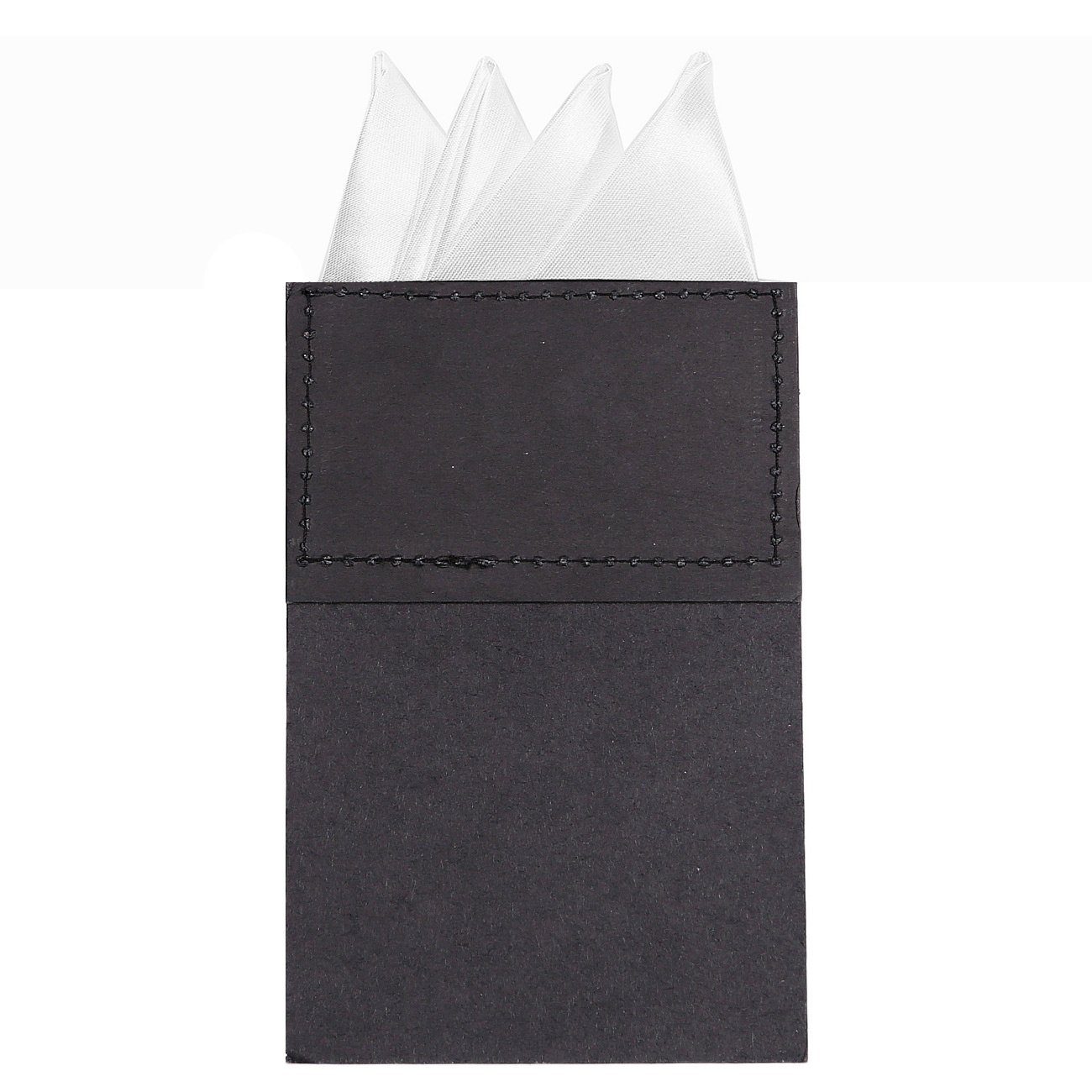 DonDon Einstecktuch DonDon Herren Einstecktuch vorgefaltet, (Packung, 1-St. Packung), vorgefaltet, mit Karton verstärkt, Seidenlook