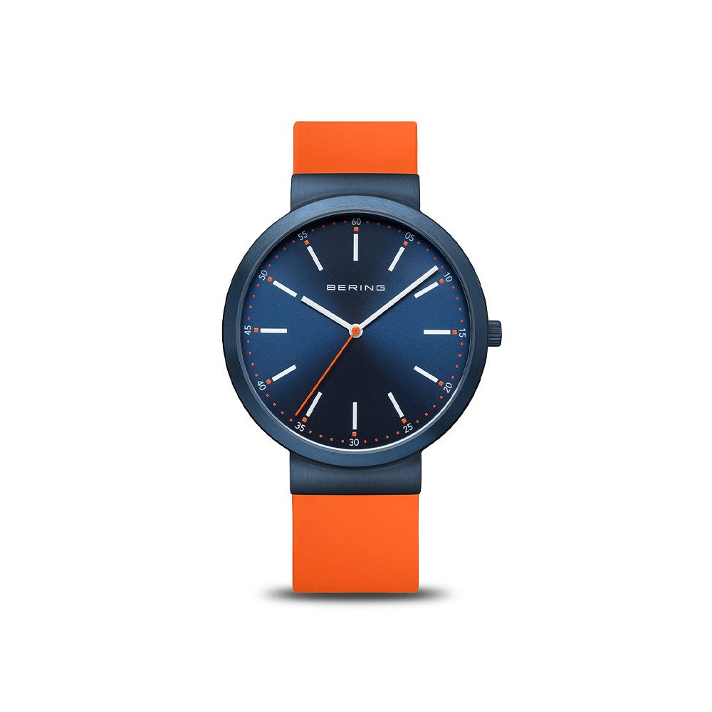 Bering Quarzuhr Bering Classic blau glänzend 10141-397 10141-397, Hochwertiges Produkt mit zeitlosem Design, sorgfältiger Verarbeitung