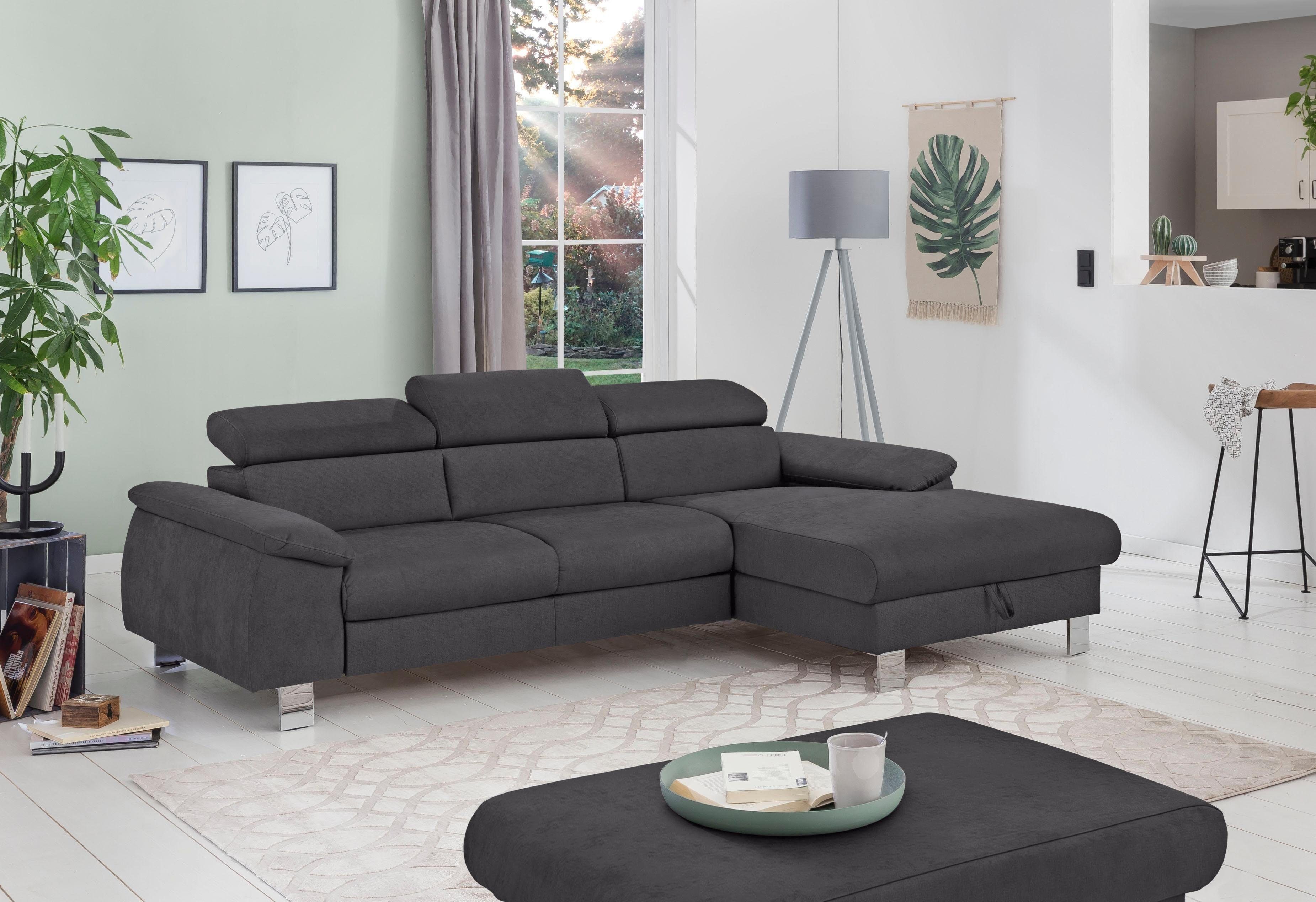 COTTA Polstergarnitur "Komaris L-Form", (Set), Set bestehend aus: Ecksofa m günstig online kaufen