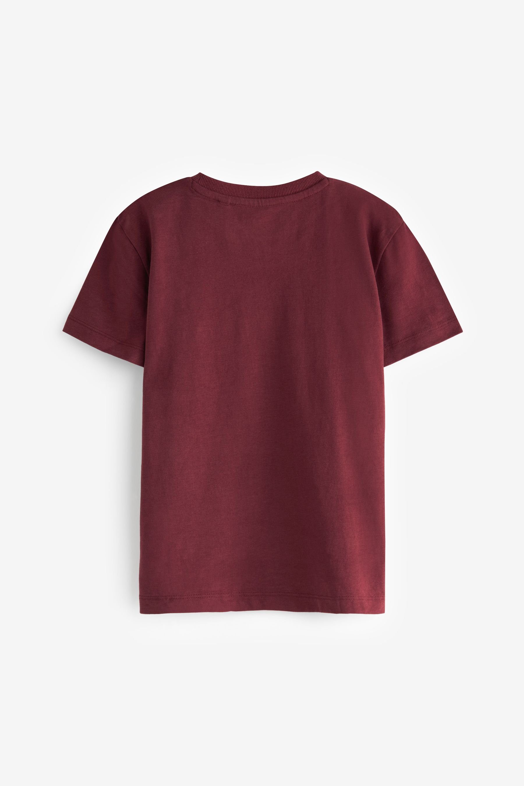 Next T-Shirt 4er-Pack Kurzarm-T-Shirts mit Hirsch-Stickerei (4-tlg) – Bild 2 von 4