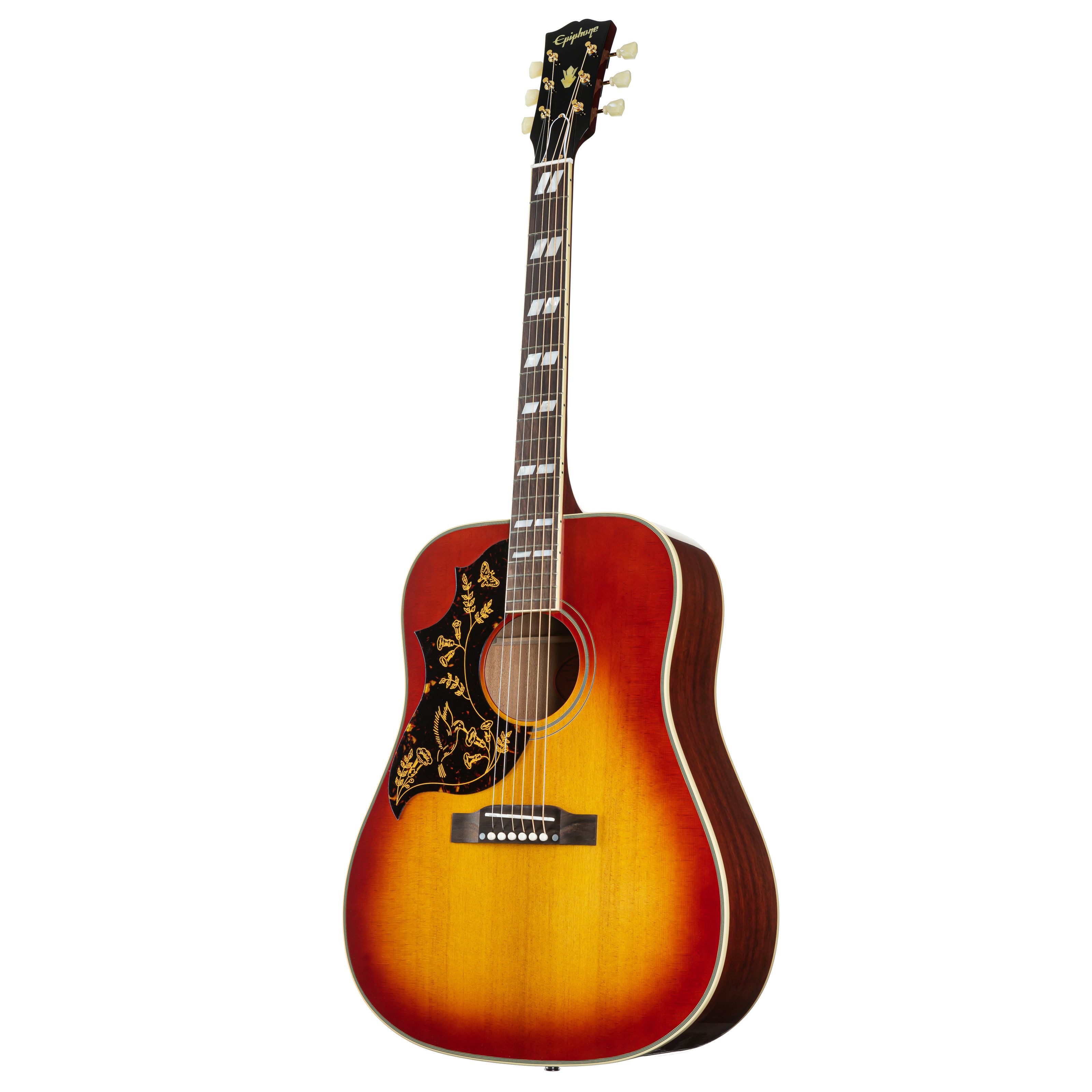 Epiphone Westerngitarre, Westerngitarren, Lefthand Gitarren, 1960 Hummingbird Reissue Lefthand - Westerngitarre für Linkshänder
