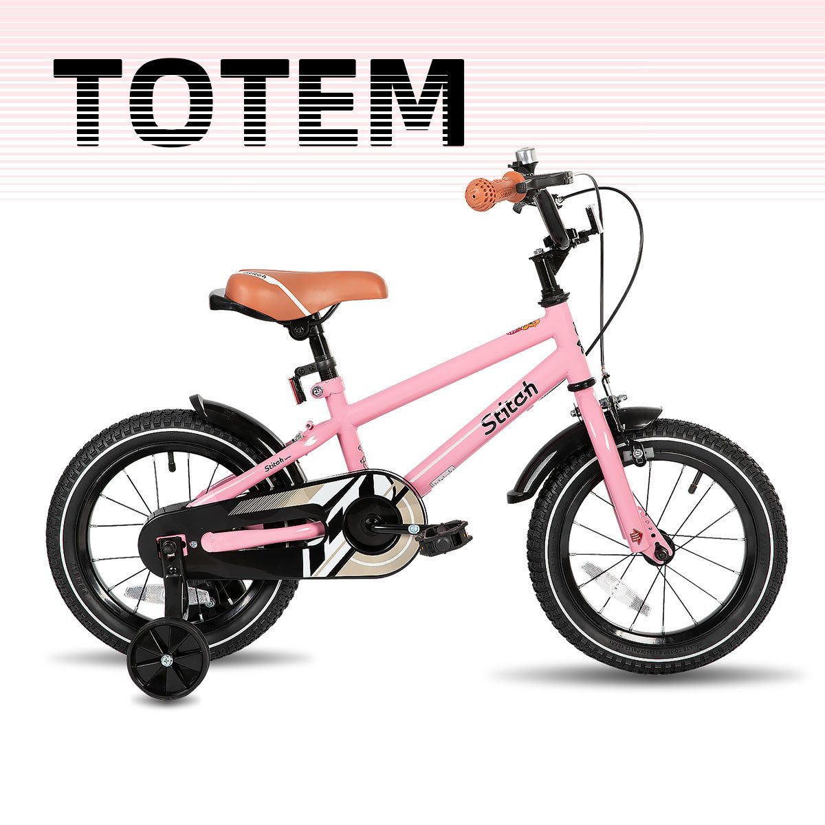 JOYSTAR Kinderfahrrad Totem 12/14/16/18/20 Zoll Kinderfahrrad für 2-11 jährige Jungen, mit Stützräder, Kotflügel, Front and rear dual brakes, Reflektorplatte