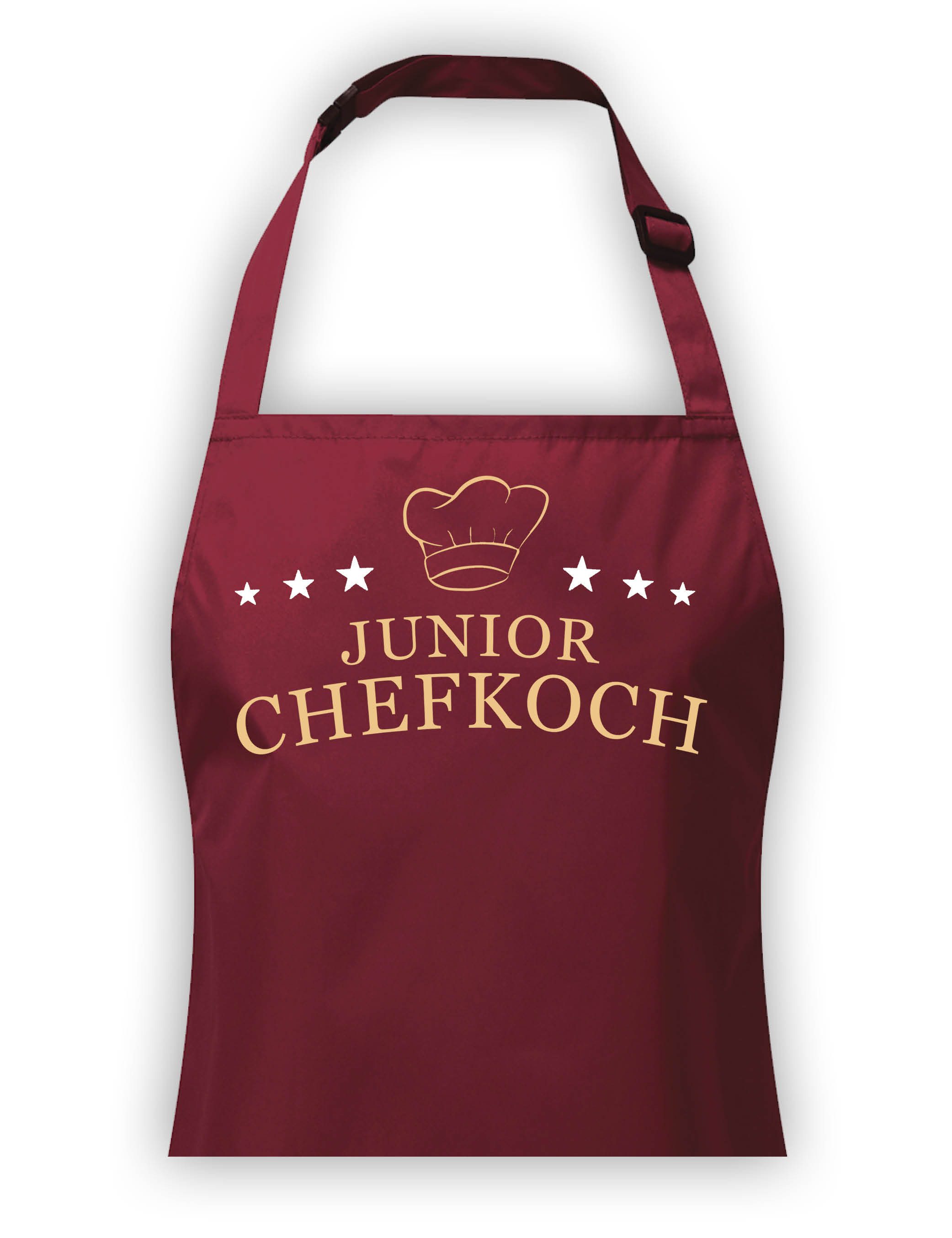 Youth Designz Kochschürze Kinder Schürze Junior Chefkoch Print Grillschürze Statement Geschenk, mit lustigem Spruch & Logo Aufdruck für Jungen & Mädchen
