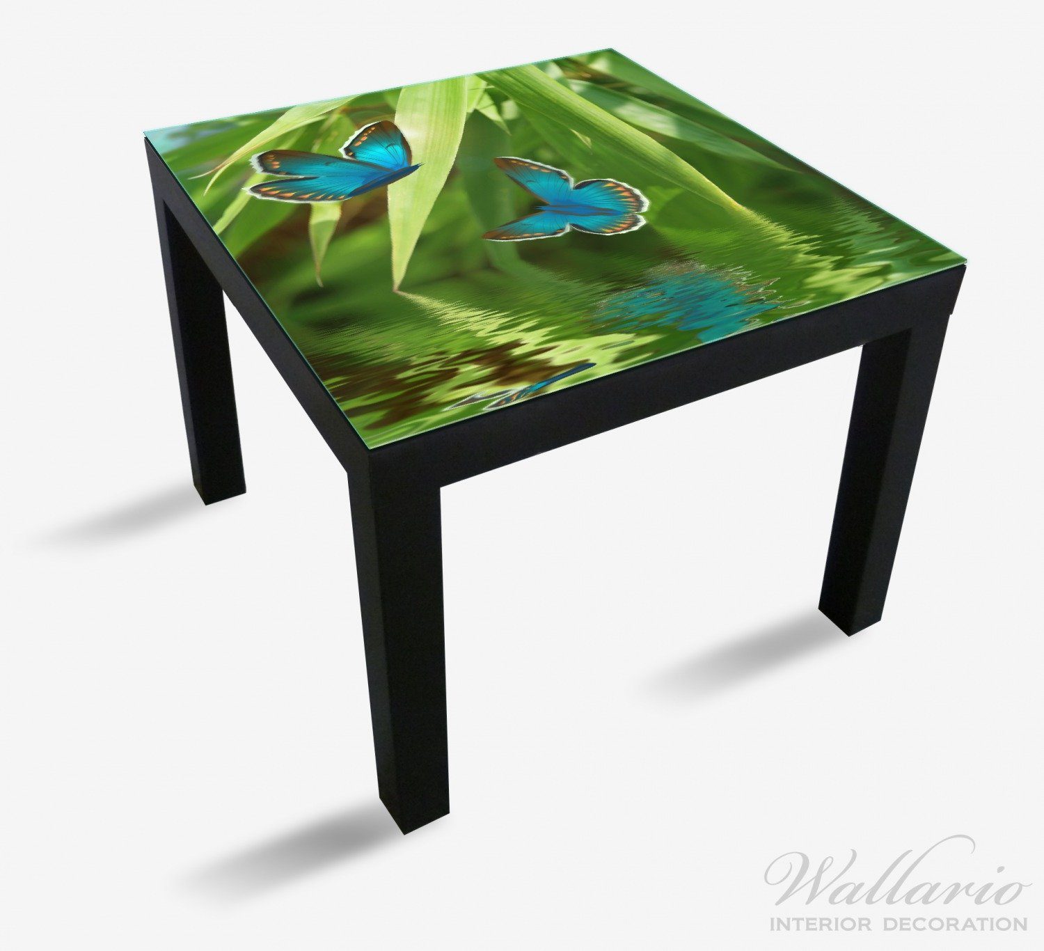 Ikea (1 Tischplatte Tisch geeignet Wallario für Lack St), Reflektion in Schmetterlinge